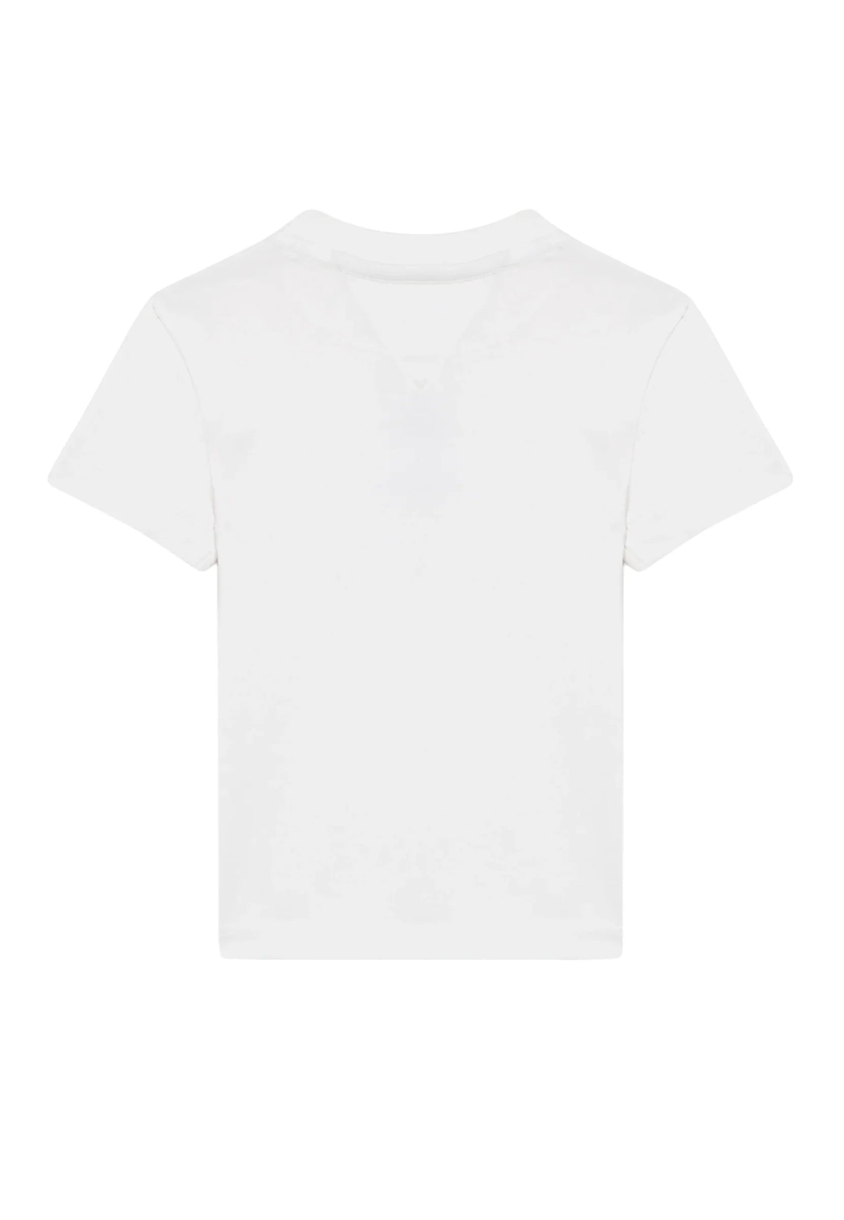 Tommy Hilfiger T-shirt neonato con logo smiley bianco KN0KN02355 YBR Tommy Hilfiger