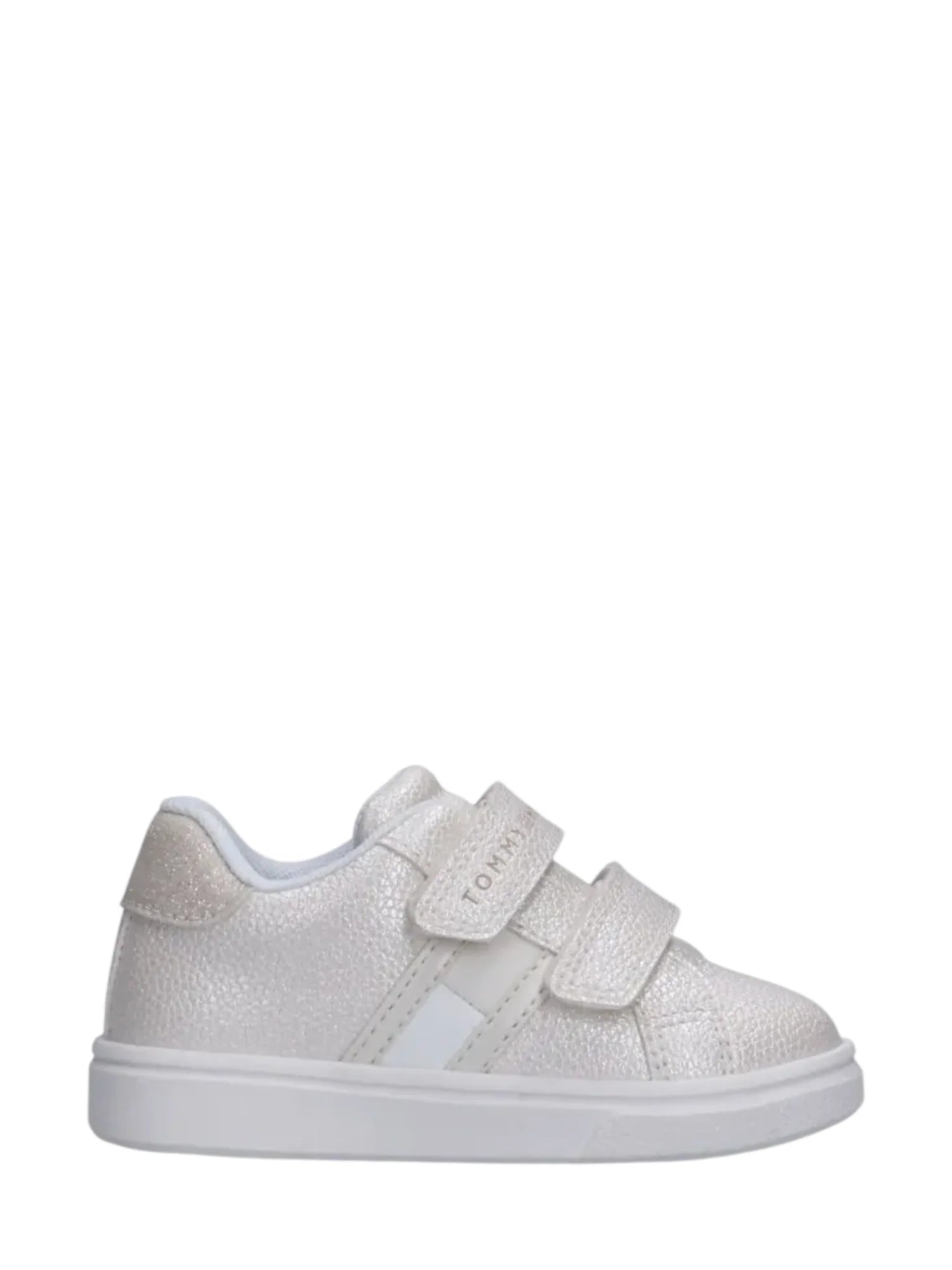 Tommy Hilfiger sneakers bambina in ecopelle con strappi panna T1A9-34231-0375 100 Tommy Hilfiger