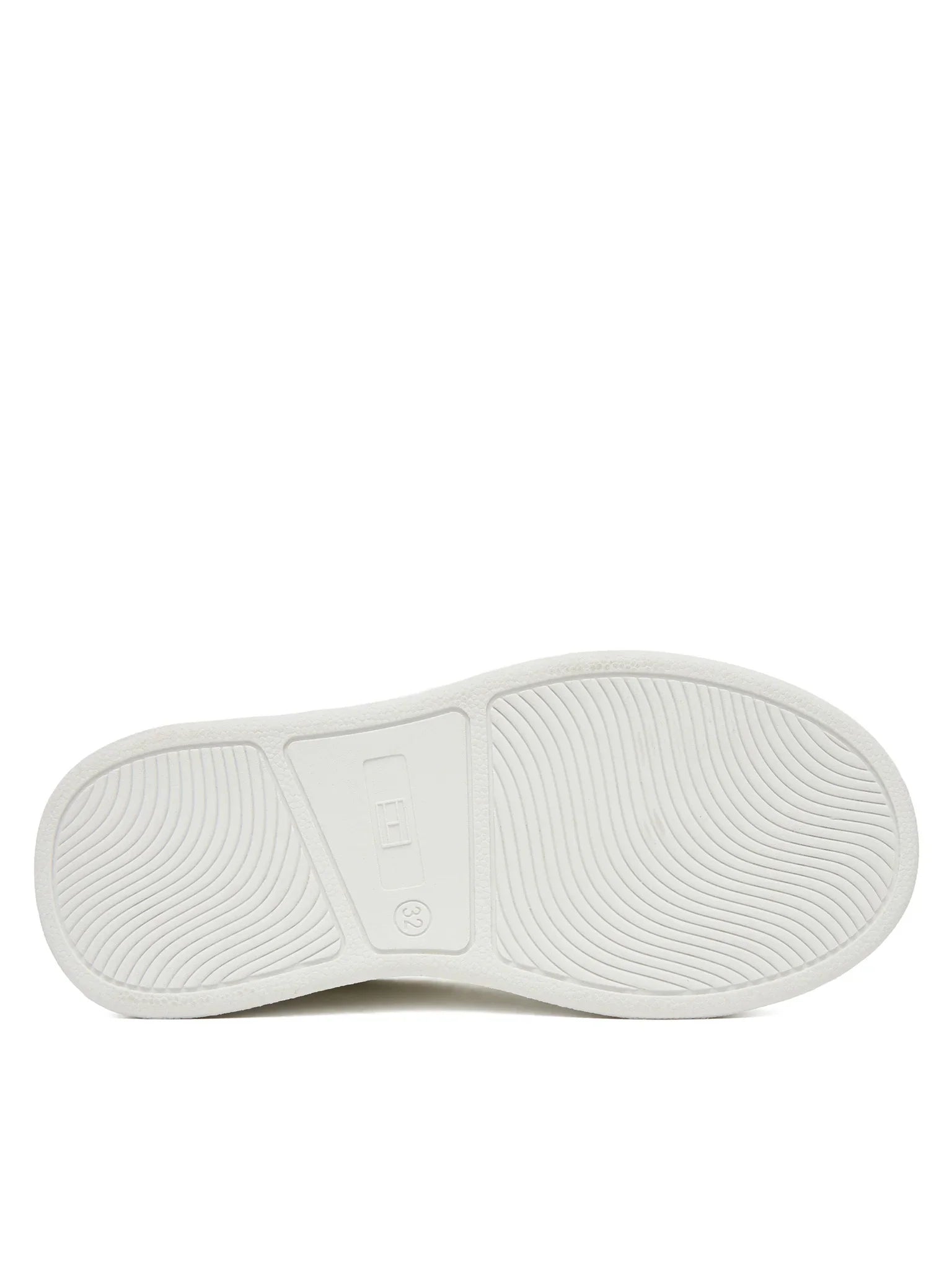 Tommy Hilfiger sneakers bambina in ecopelle bianco oro T3A9-34253-1355 X048 Tommy Hilfiger