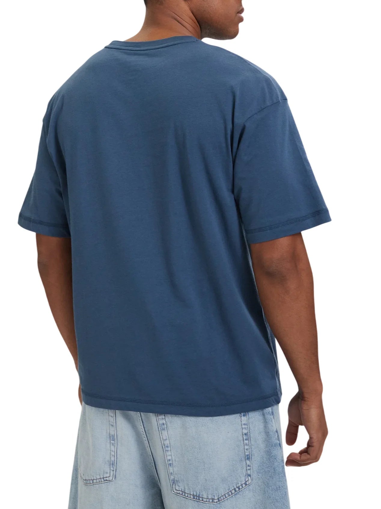Tommy Hilfiger T-shirt manica corta uomo con logo indaco UM0UM03643 DBZ Tommy Hilfiger
