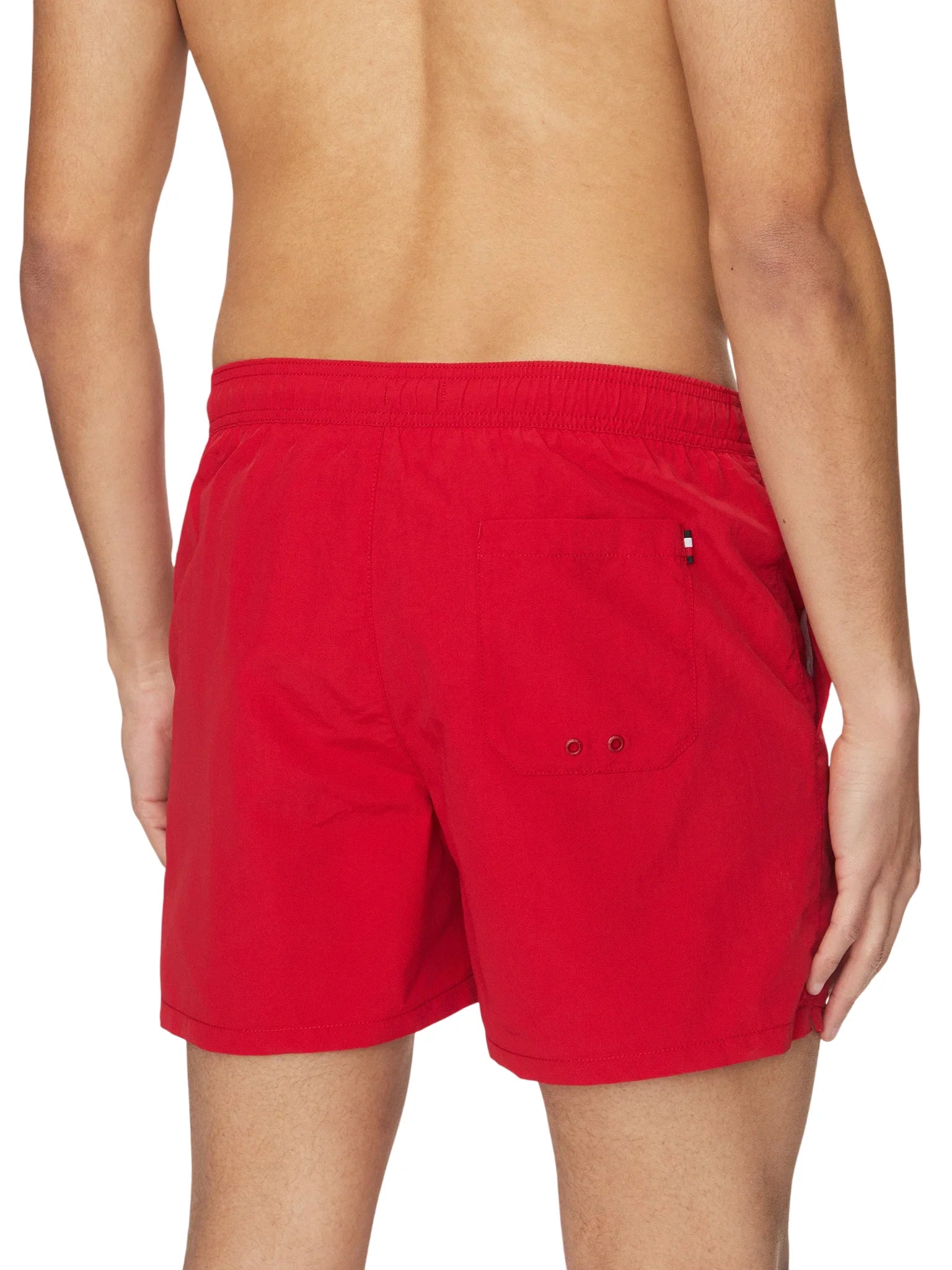 Tommy Hilfiger boxer mare uomo con bandierina iconica rosso UM0UM03477 XLD Tommy Hilfiger beachwear