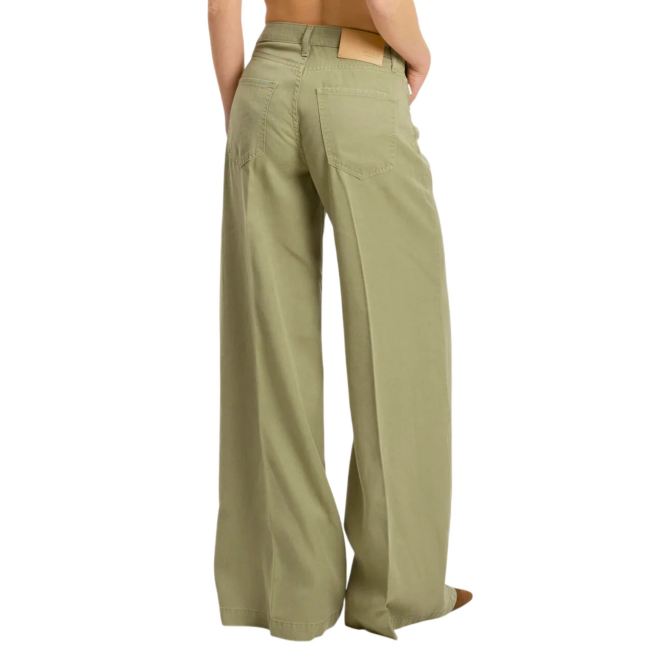 Vicolo jeans palazzo donna verde salvia DAB5151 BEIGE VICOLO
