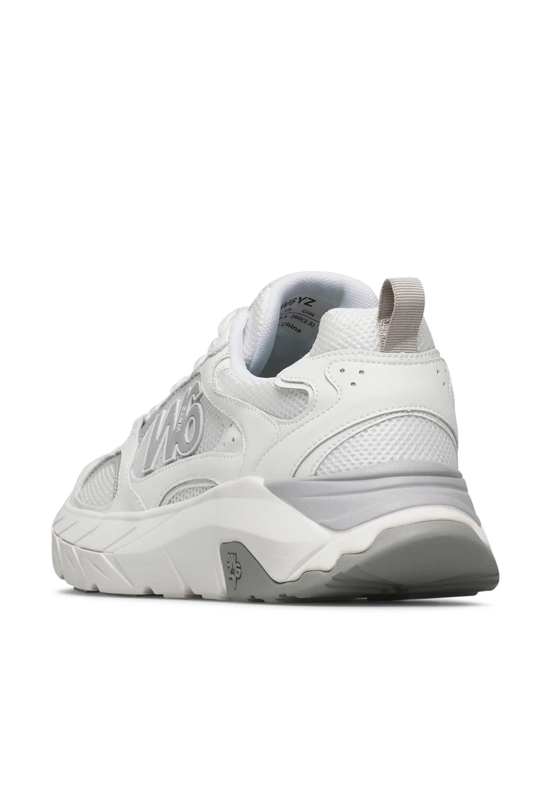 W6yz sneakers uomo Mark in ecopelle e mesh bianco 201984803 0N06 W6YZ
