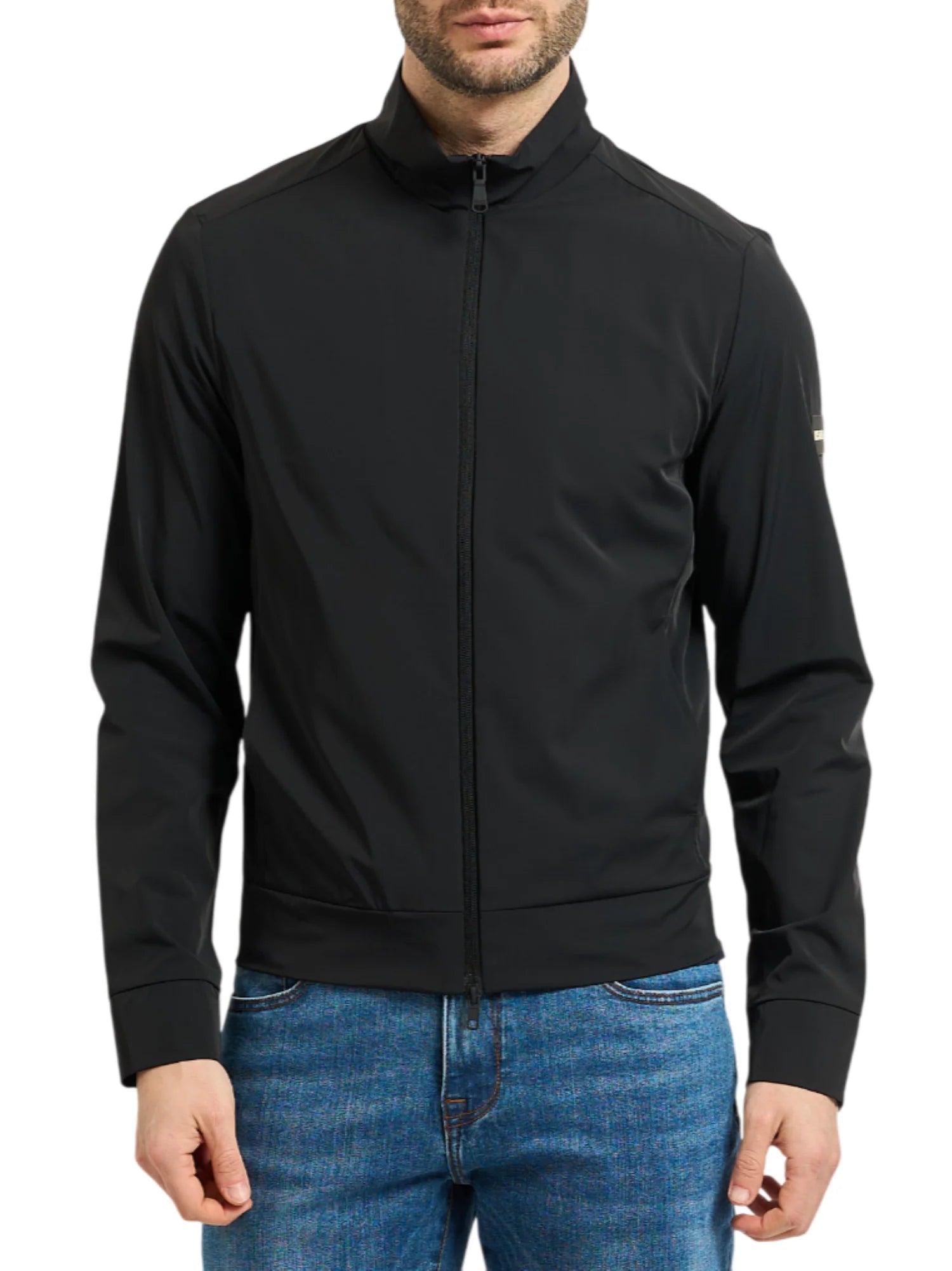 Yes Zee giubbino uomo in nylon nero J514-KQ00 0801 YES-ZEE