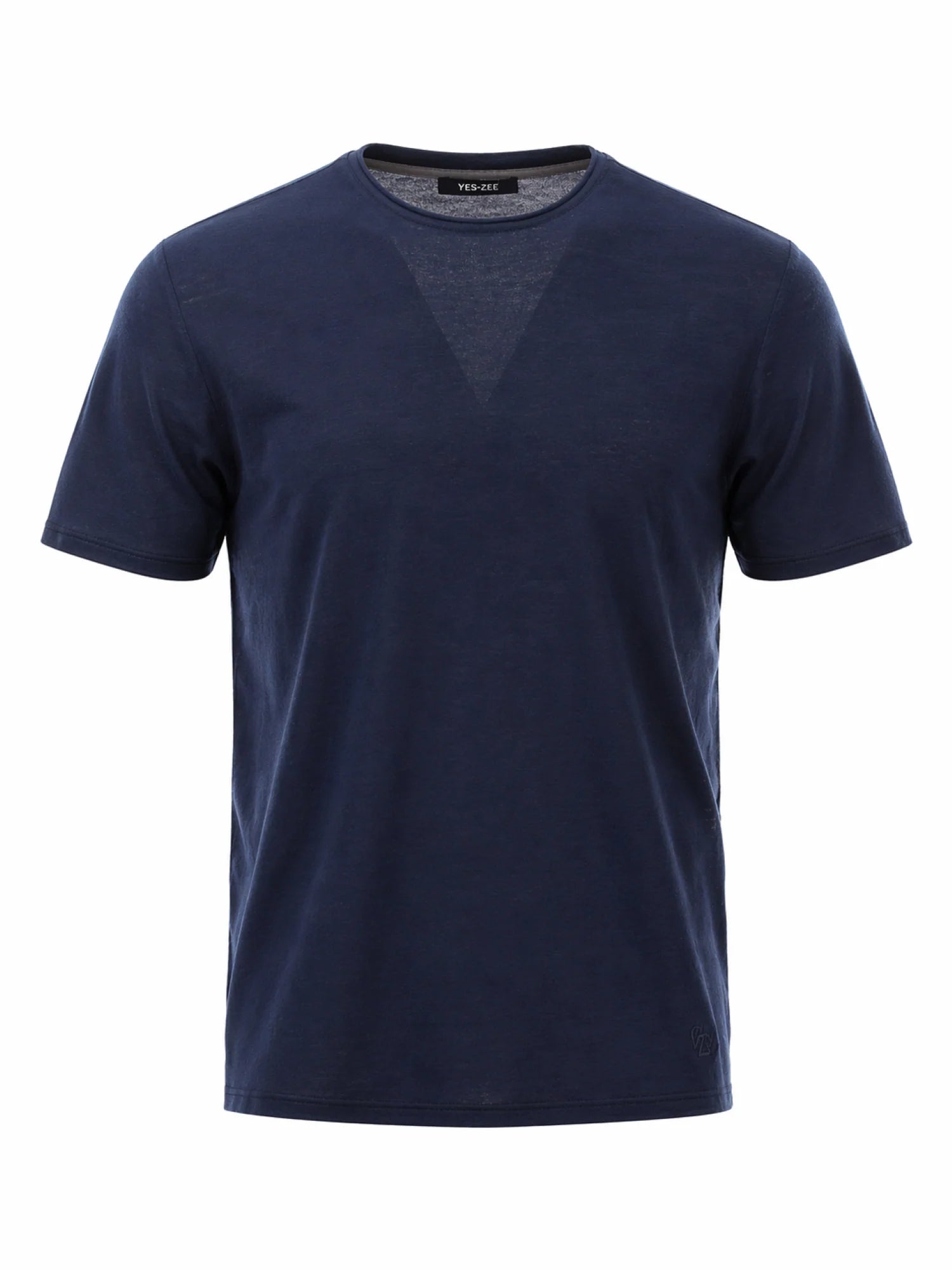 Yes Zee maglia uomo in cotone blu M716-DH00 0710 YES-ZEE
