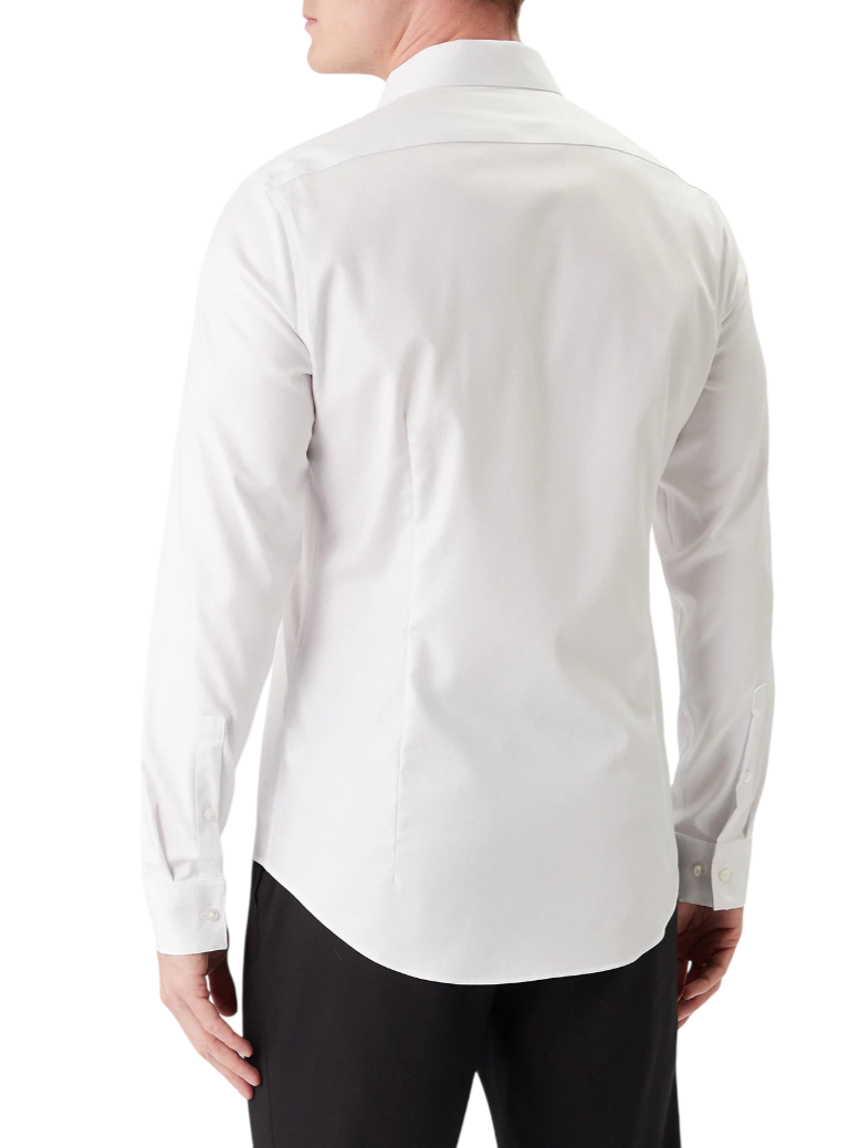 Calvin Klein camicia uomo in cotone stretch no stiro bianco LV019EU090 7K2 Calvin Klein