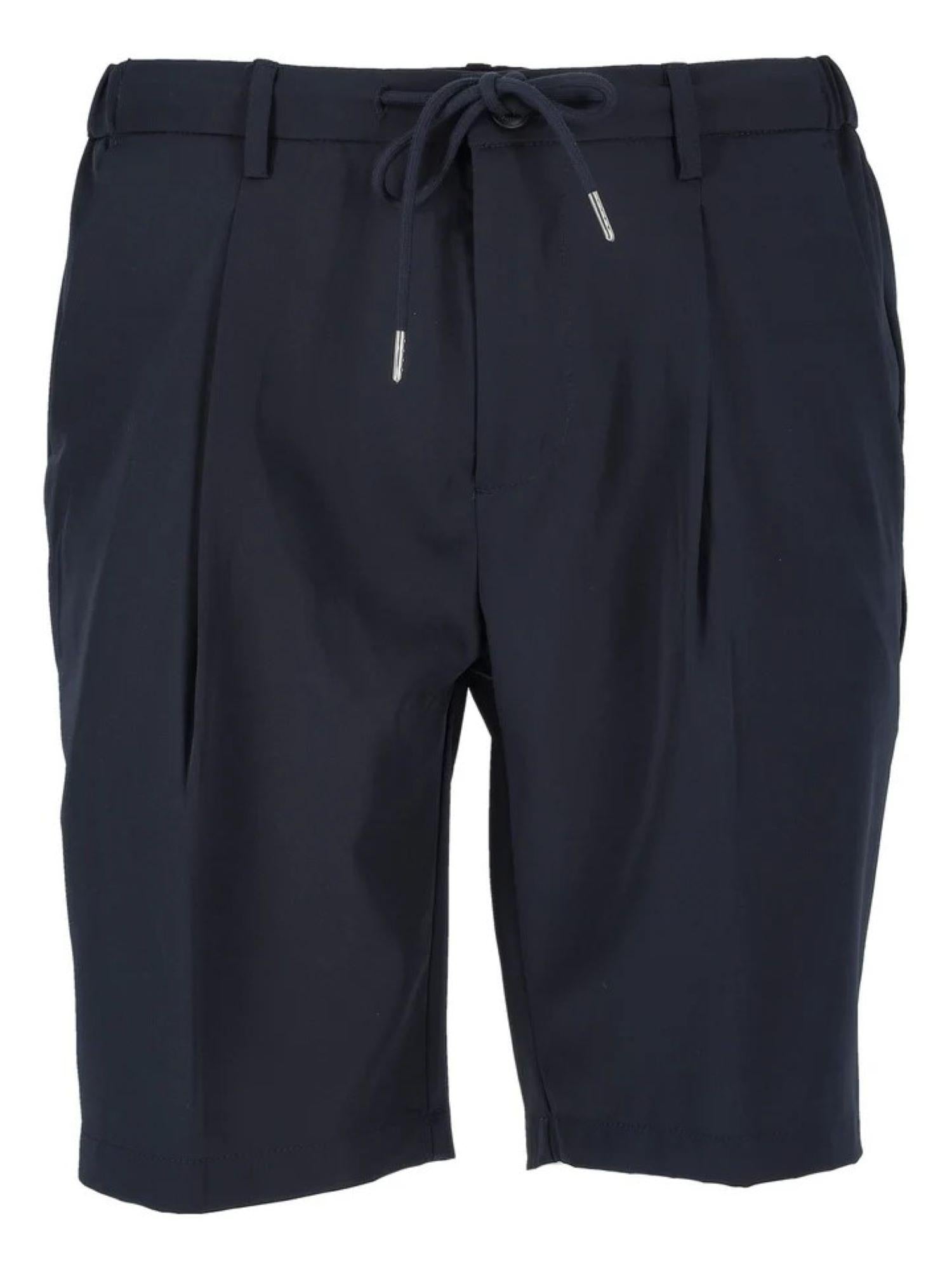 Yes Zee bermuda in tessuto tecnico con coulisse blu P770-KE00 0710 YES-ZEE