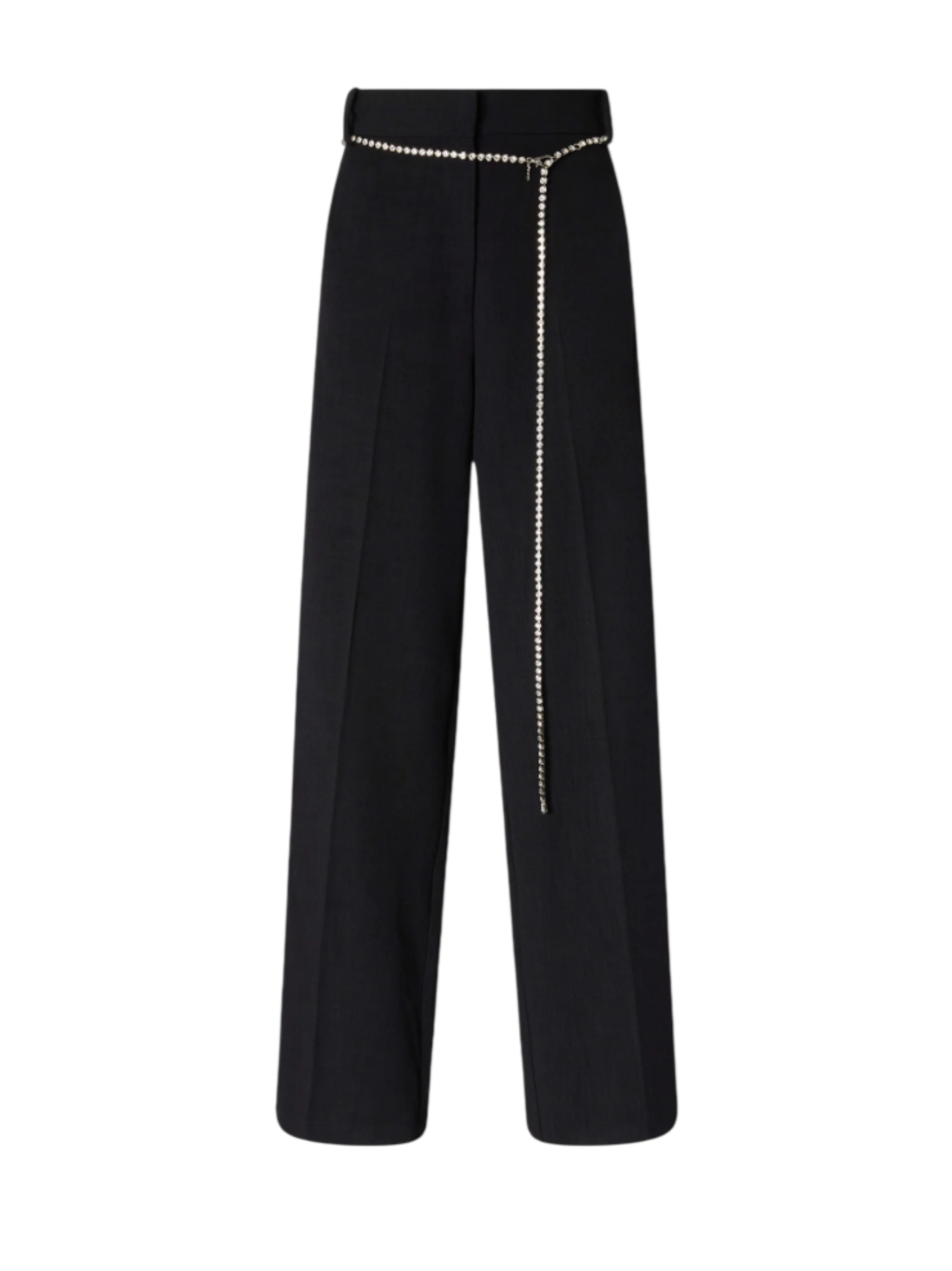 Pinko pantaloni palazzo Cedro con cintina gioiello nero 106397-A35I Z99 PINKO