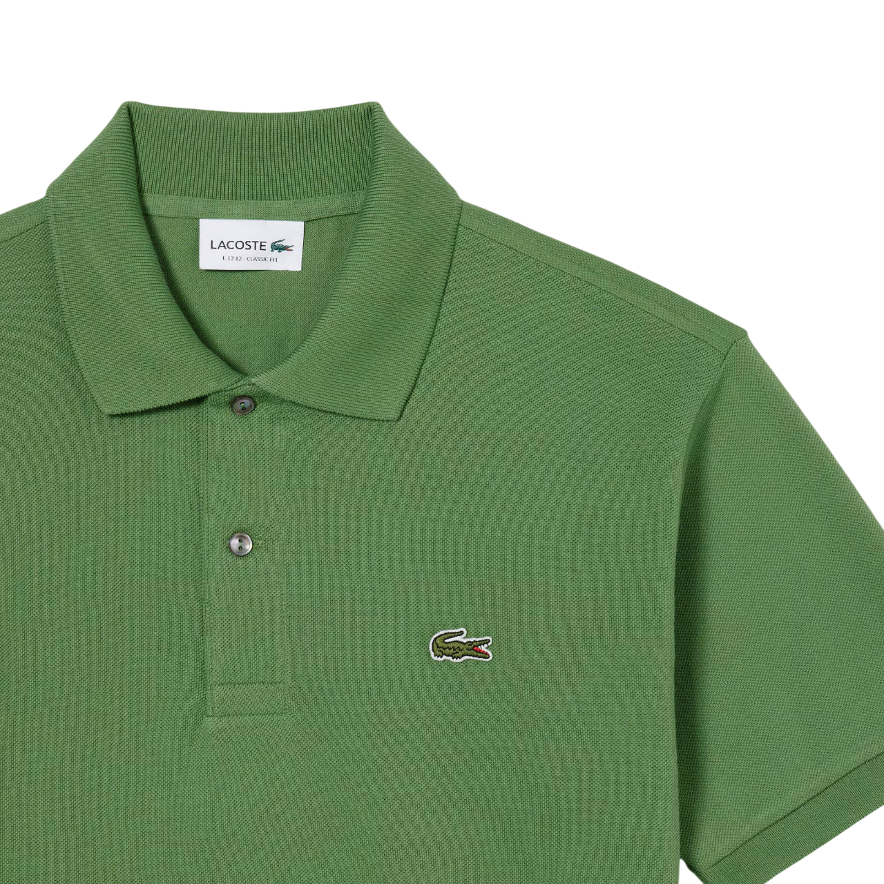 Lacoste polo manica corta 12.12 in piquè verde prato 1212 02M LACOSTE