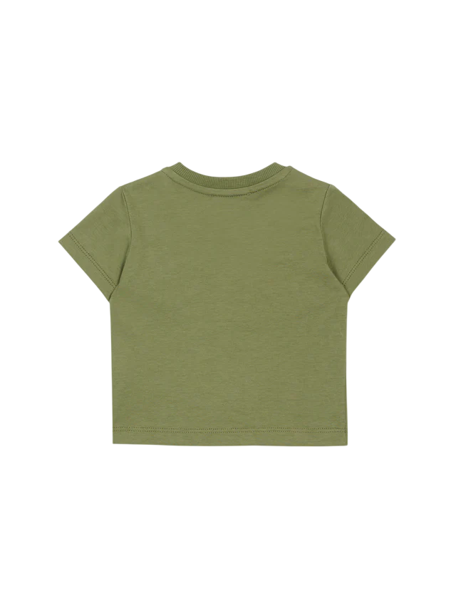 Moschino T-shirt neonato con orsetto Toy verde oliva MXM047-LAA02 30037 MOSCHINO