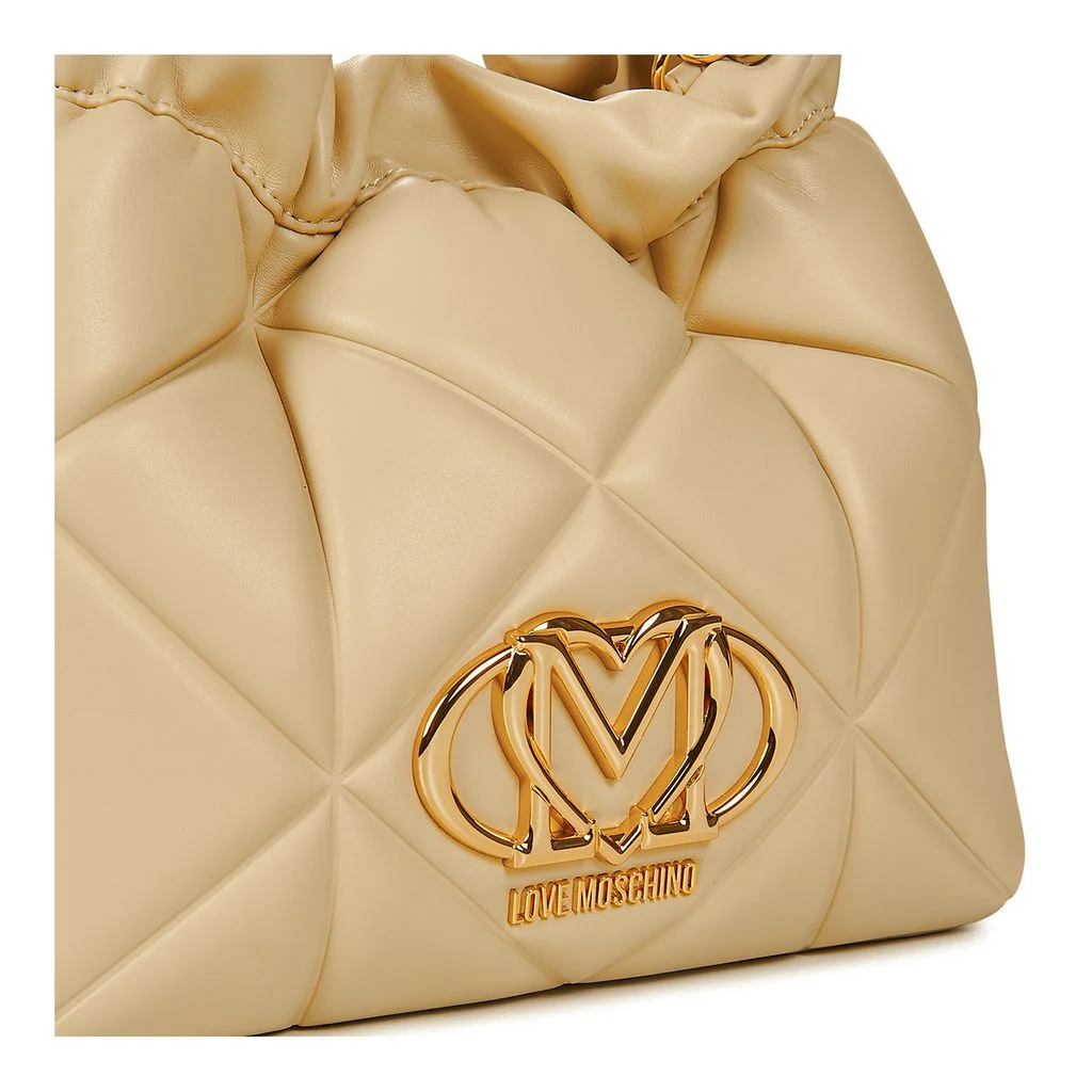 Love Moschino borsa a secchiello in ecopelle trapuntata beige chiaro JC4115PP1O-LC0 129 MOSCHINO LOVE