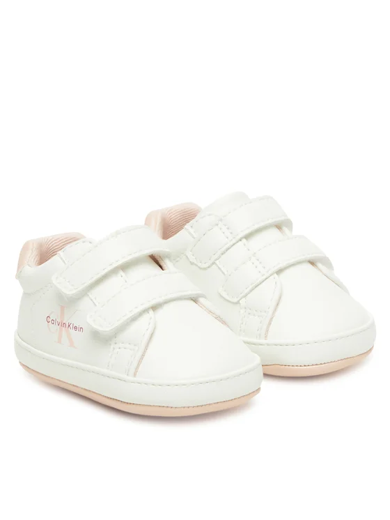 Calvin Klein scarpette neonata con strappi bianco V0A9-83080-1582 A704 Calvin Klein Footwear
