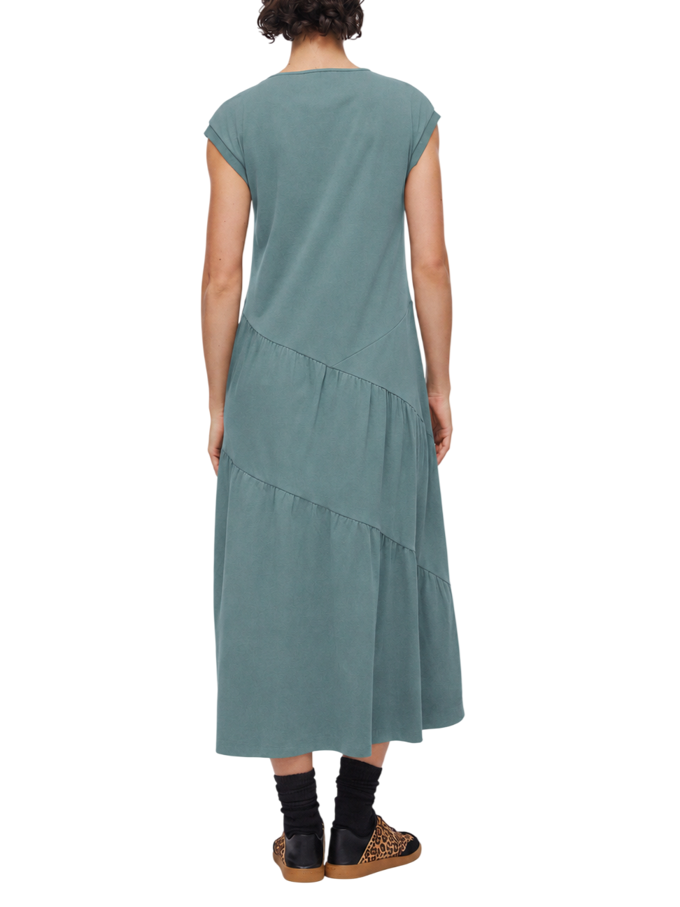 Liu Jo abito lungo in jersey con cut out verde salvia TA6237J3855 76009 LIU JO