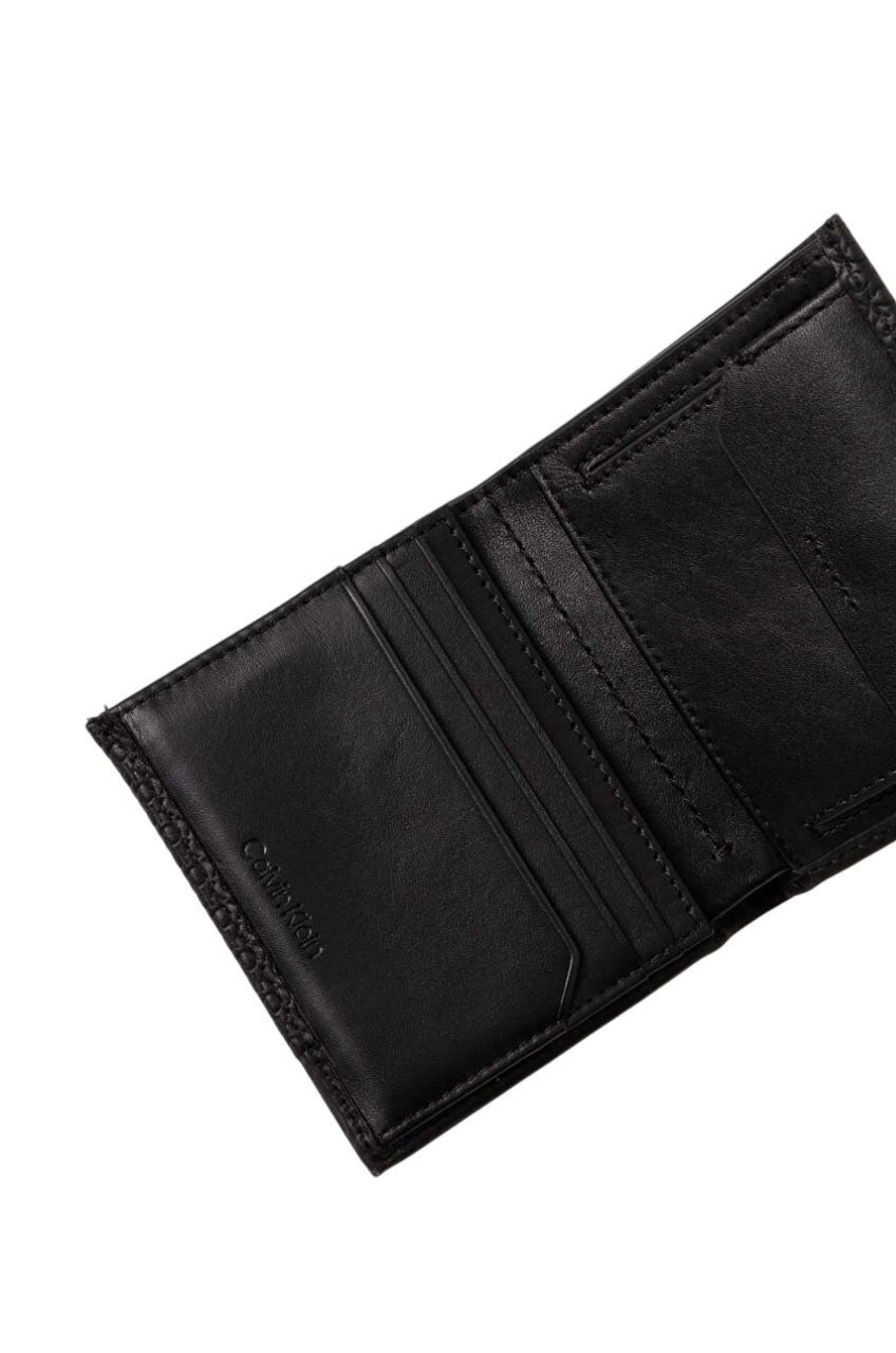 Calvin Klein portafogli in ecopelle con logo goffrato nero K50K512276 0GK Calvin Klein Accessori