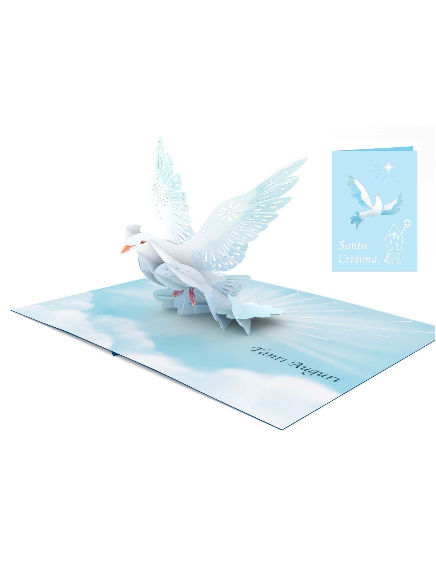 Origamo biglietto di auguri pop up per cresima KN174 CRESIMA LUI ORIGAMO