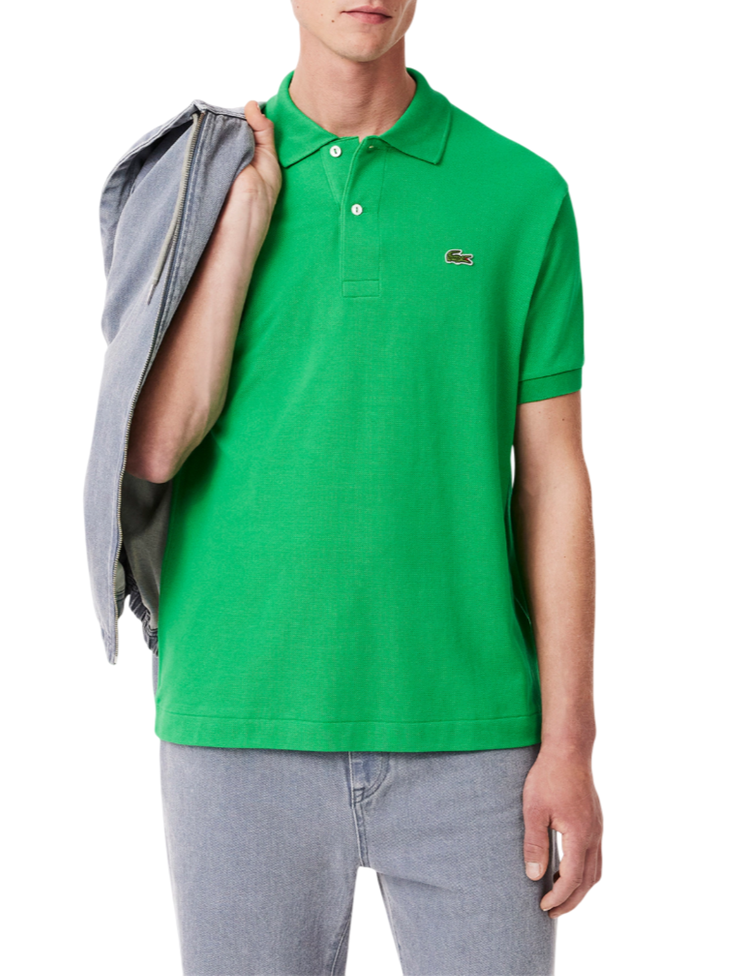 Lacoste polo manica corta 12.12 in piquè verde 1212 SIW LACOSTE