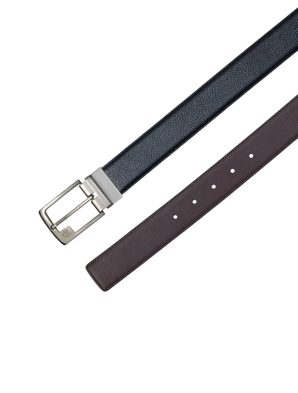 Calvin Klein cintura reversibile uomo in pelle nero marrone LV04D7057G R2F Calvin Klein Accessori