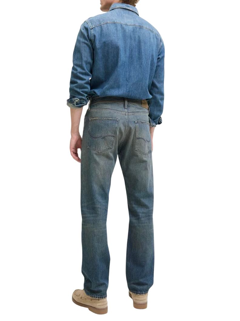 Jack&Jones jeans uomo gamba dritta lavaggio blu 12278258 CB287 JACK&JONES