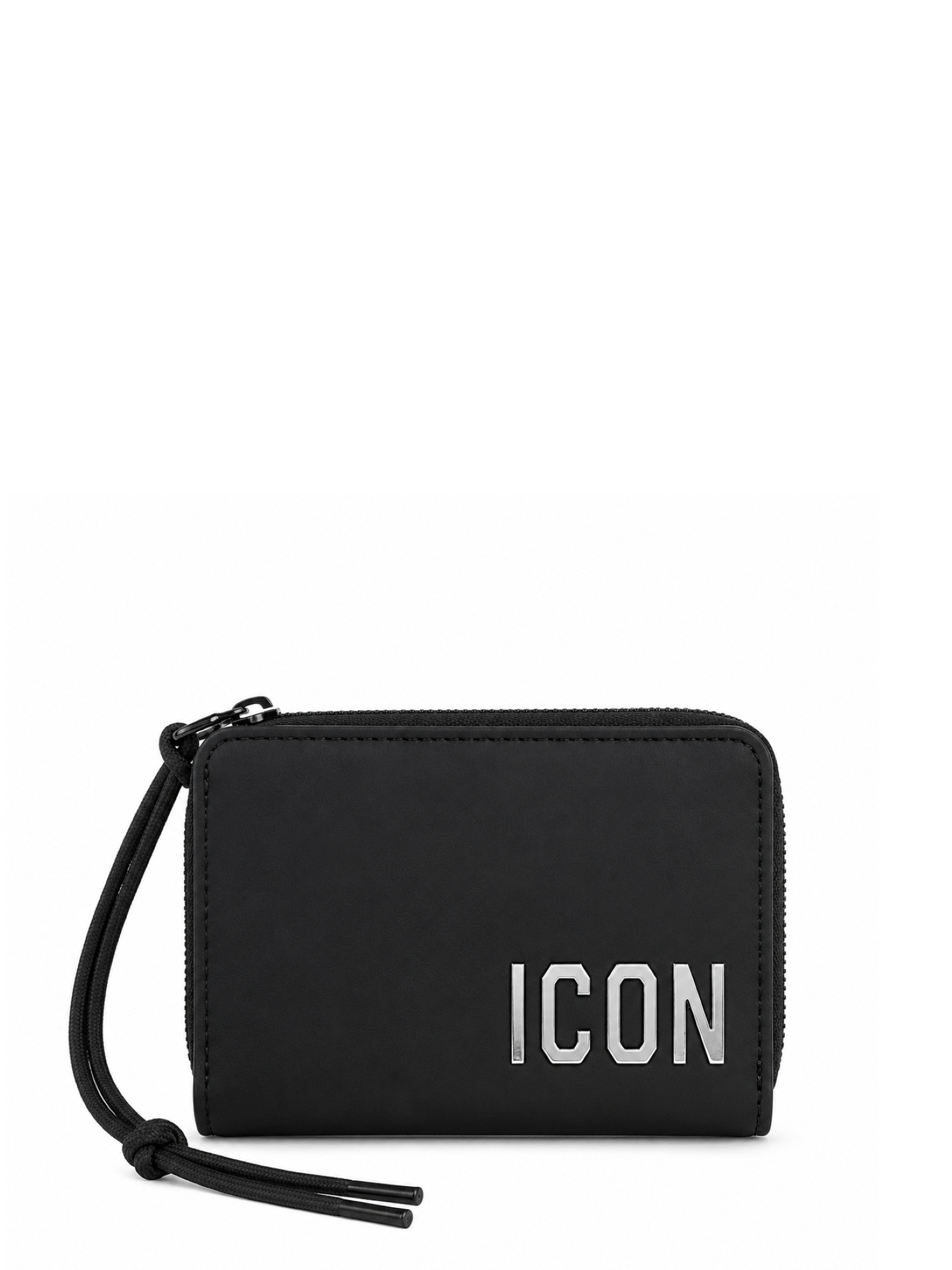 Icon portafogli unisex in ecopelle con logo nero INZ017 NERO ICON