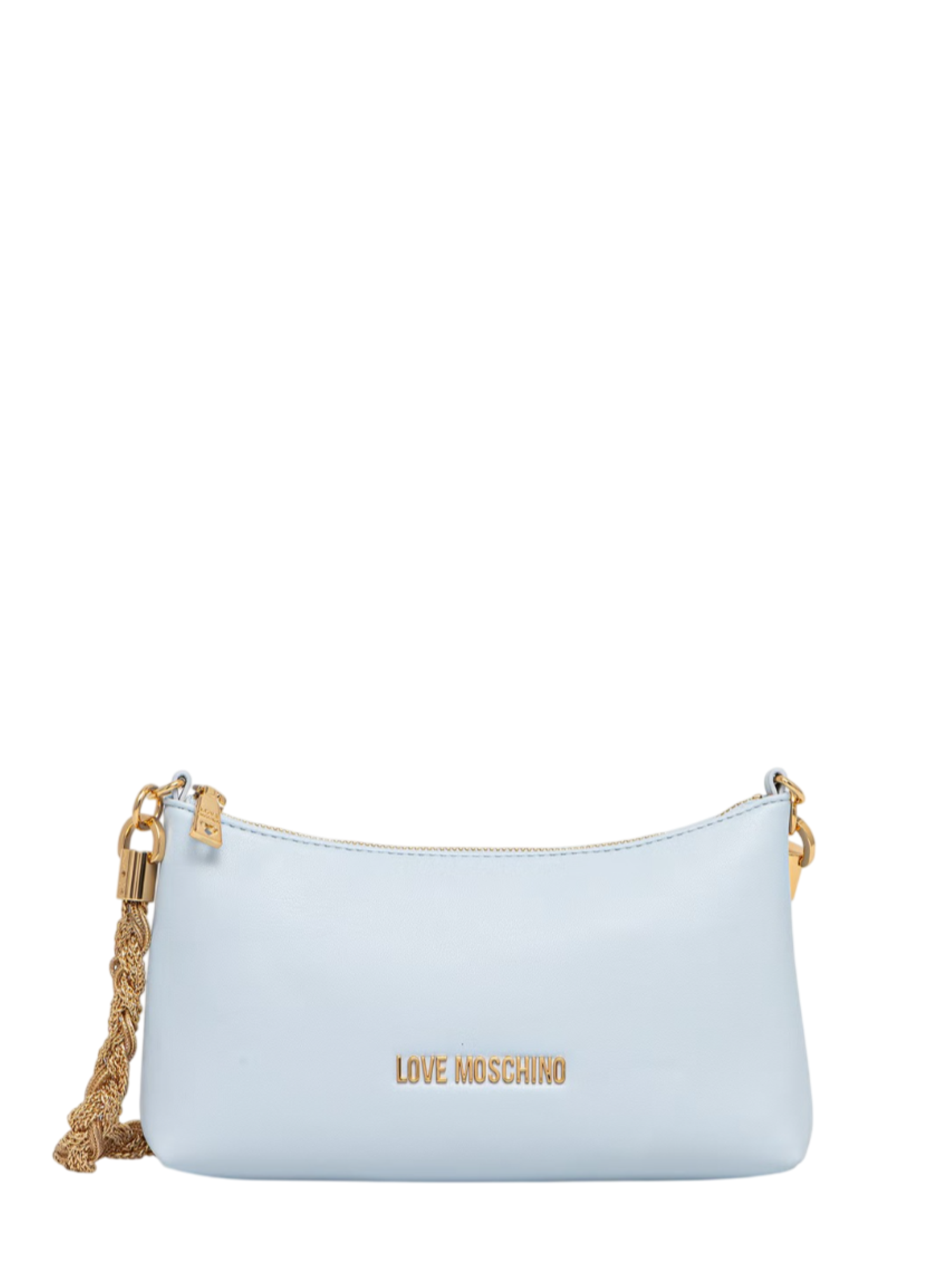 Love Moschino borsa in ecopelle con manico gioiello celeste JC4143PP1O-LX0 701 MOSCHINO LOVE