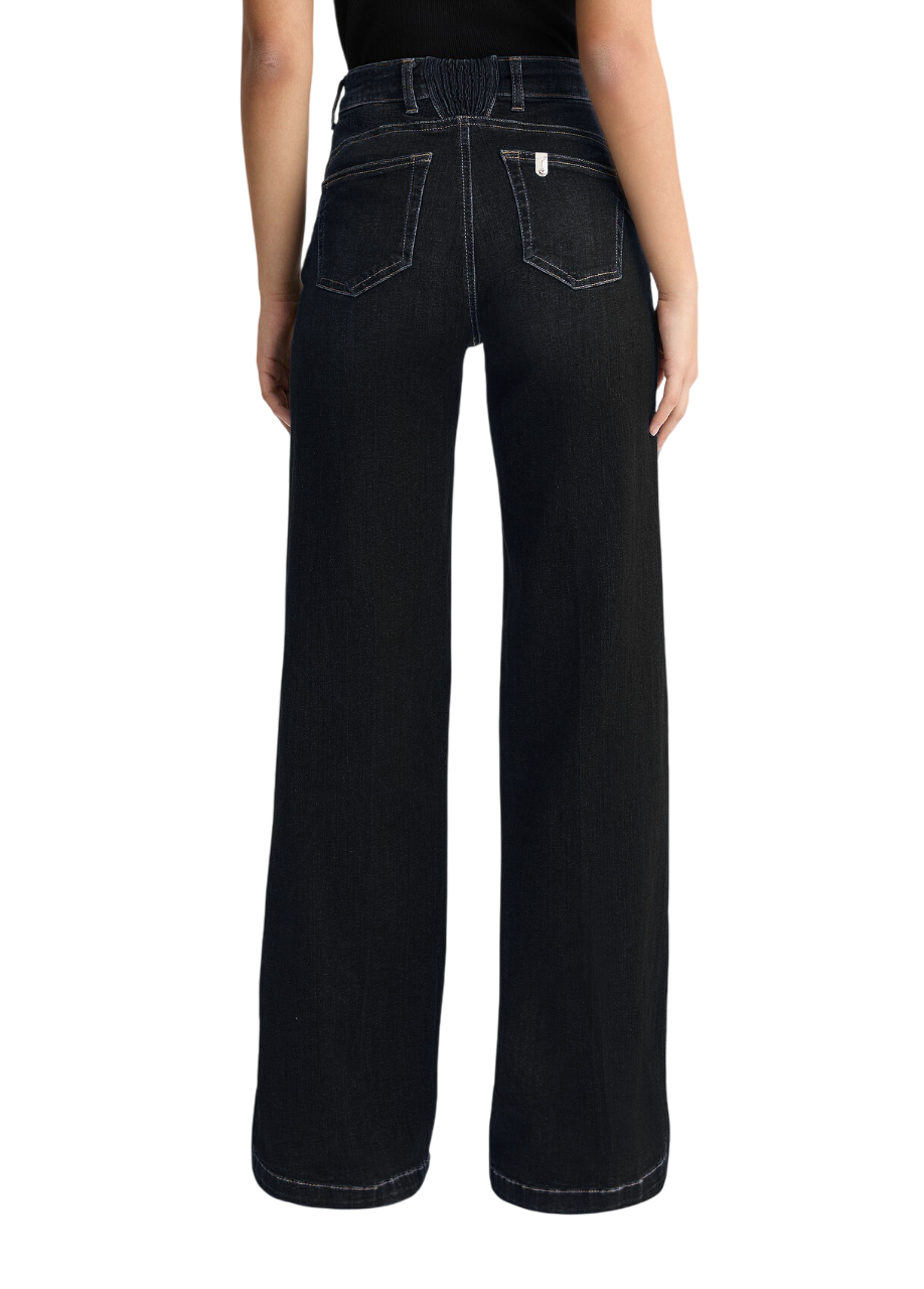 Liu Jo jeans a palazzo in denim stretch lavaggio nero UA5069DS015 8L304 LIU JO