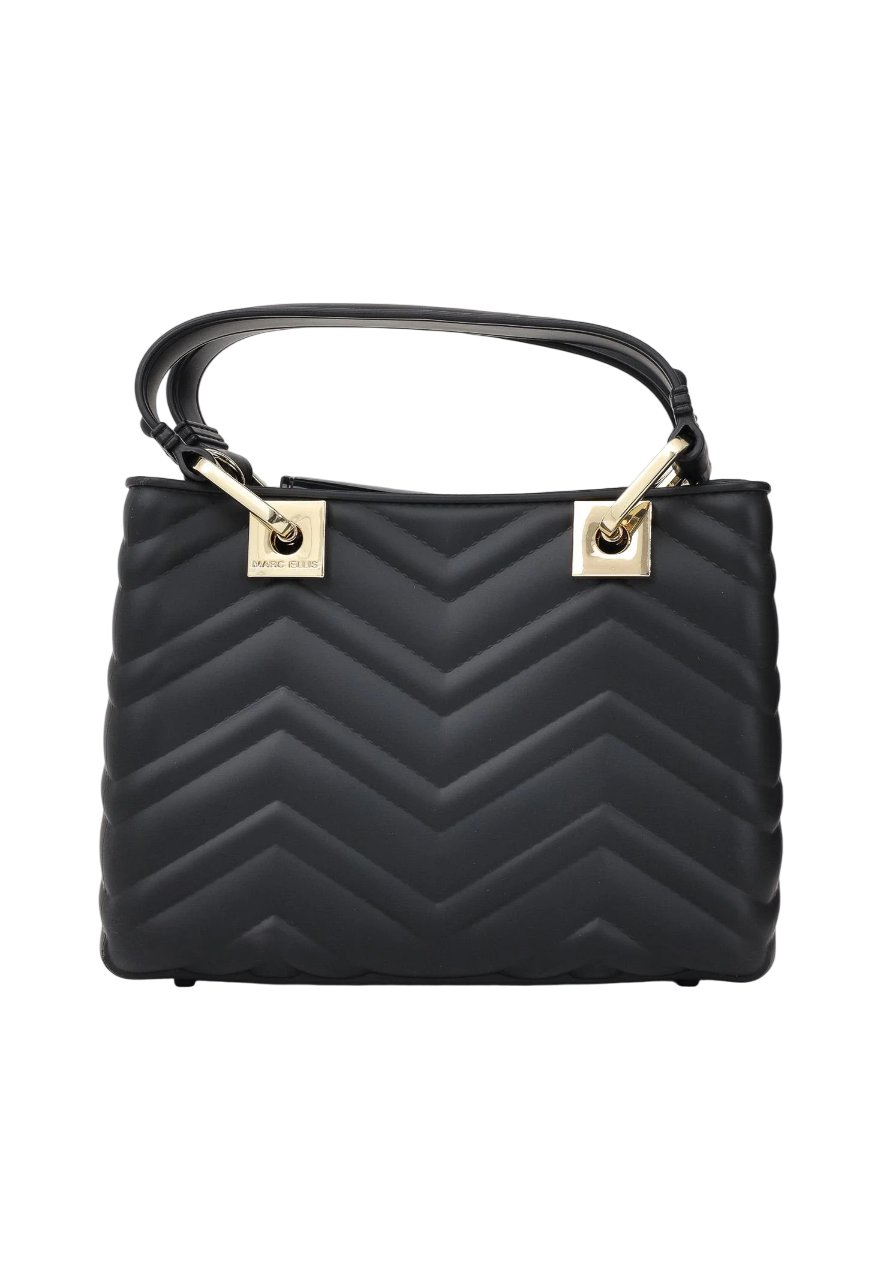 Marc Ellis borsa Flat Krissy S Wave nero oro FLAT KRISSY S WAVE 25 BLACK-LIGHT GOLD MARC ELLIS