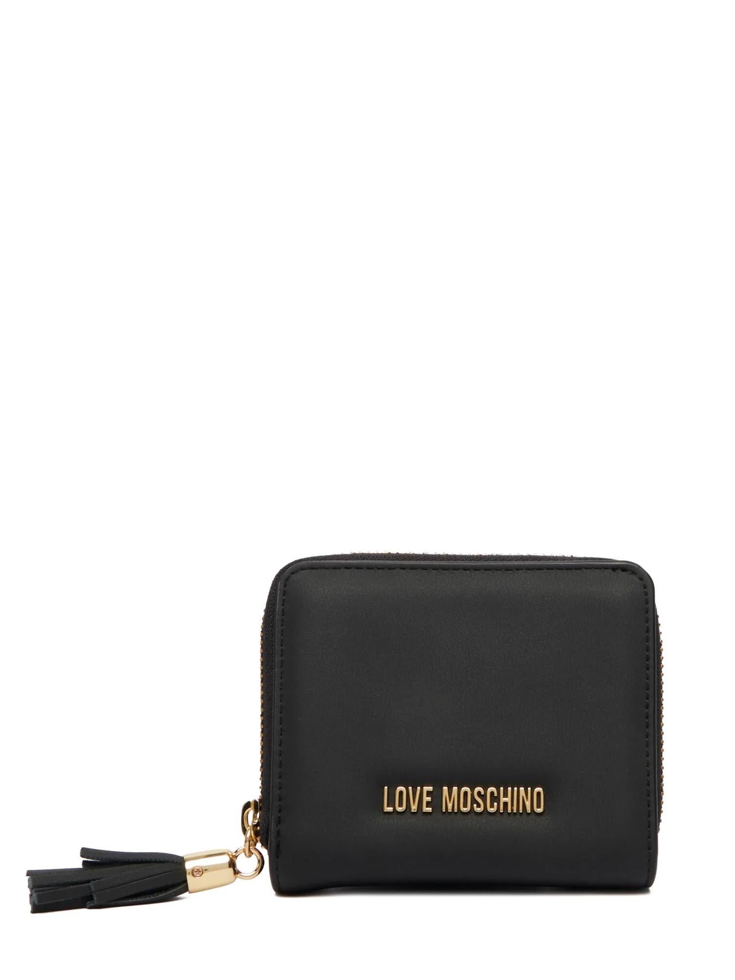 Love Moschino portafogli in ecopelle donna con nappina nero JC5689PP1O-KD0 000 MOSCHINO LOVE
