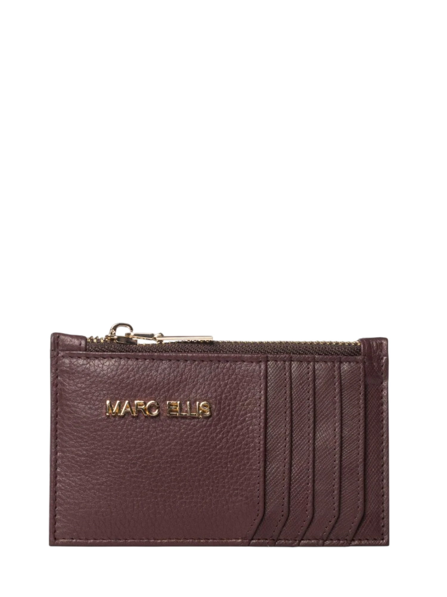 Marc Ellis portacarte donna in ecopelle martellata borgogna JAYNA DO BURGUNDY MARC ELLIS