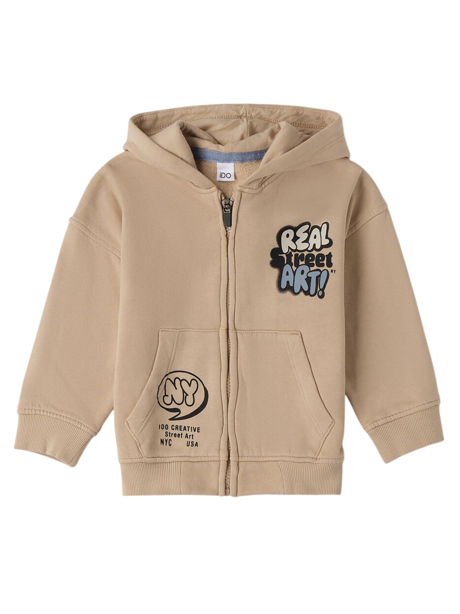 iDo felpa con cappuccio bambino beige 4F254 0731 iDO