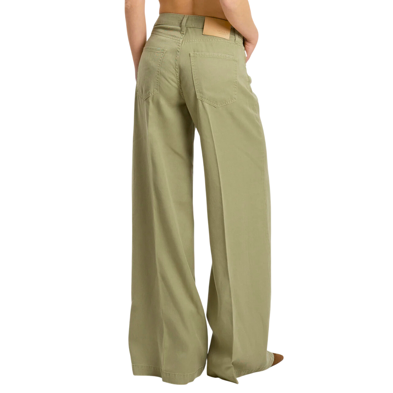 Vicolo jeans palazzo donna verde salvia DAB5151 BEIGE VICOLO