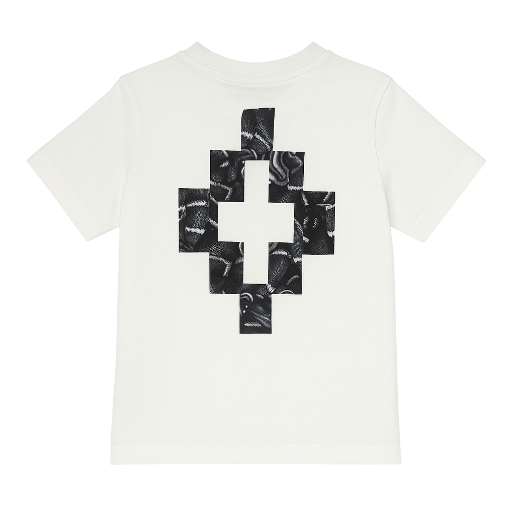 County of Milan T-shirt bambino con logo bianco latte F5CMJBTH043 002 COUNTY OF MILAN KIDS