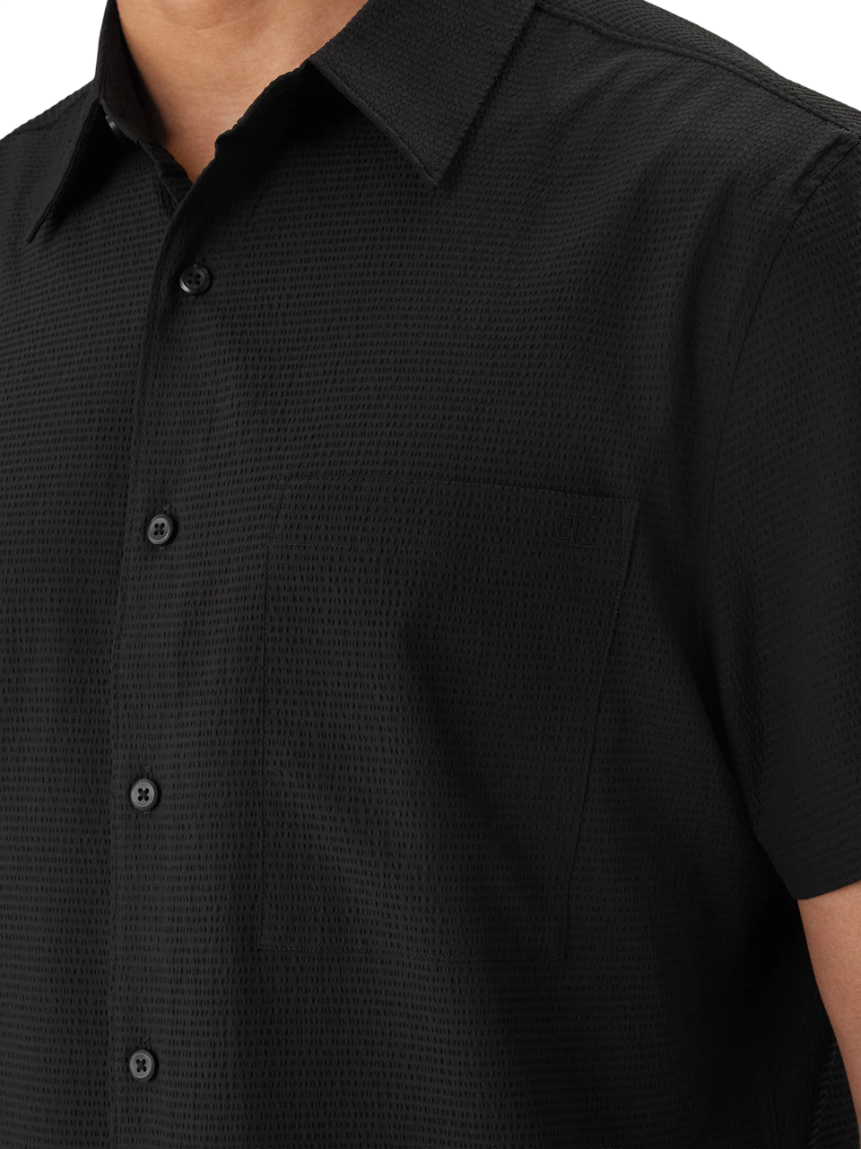 Calvin Klein camicia uomo manica corta nero LV04LF109G UB1 Calvin Klein