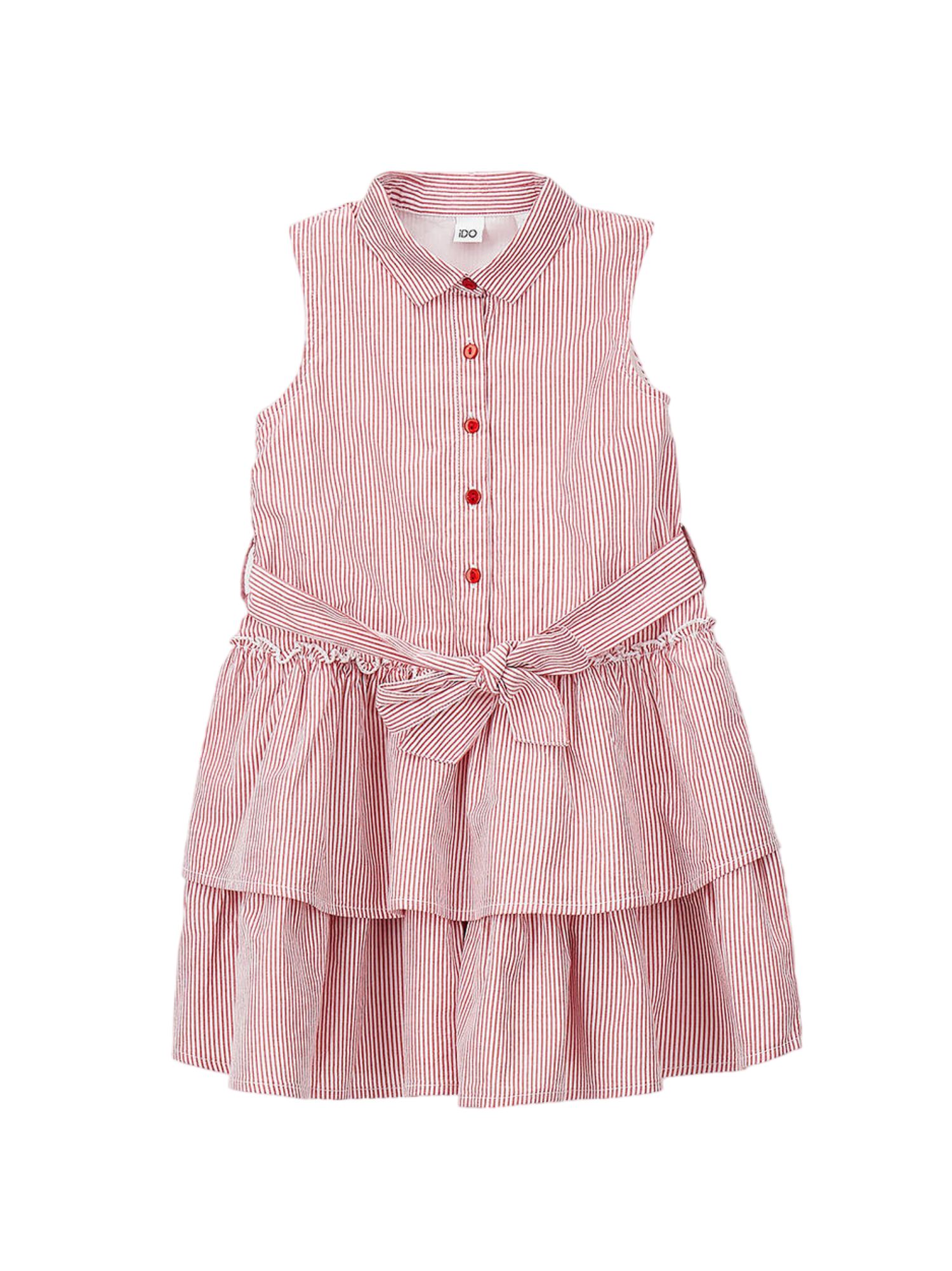 iDo abito chemisier bambina a righe rosso bianco 4G336 2256 iDO