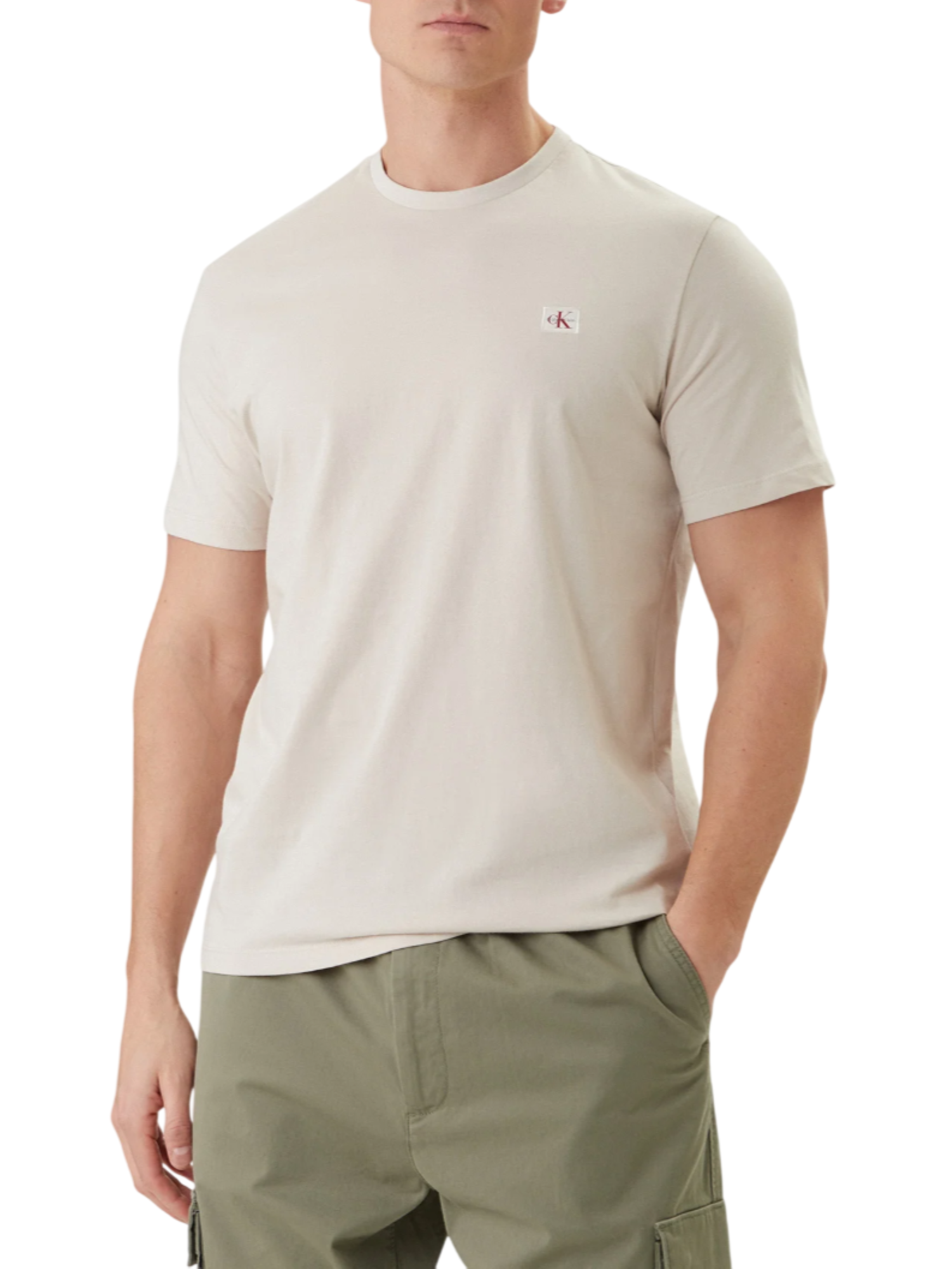 Calvin Klein Jeans T-shirt uomo manica corta ecrù LV04RC272G 2JX Calvin Klein Jeans