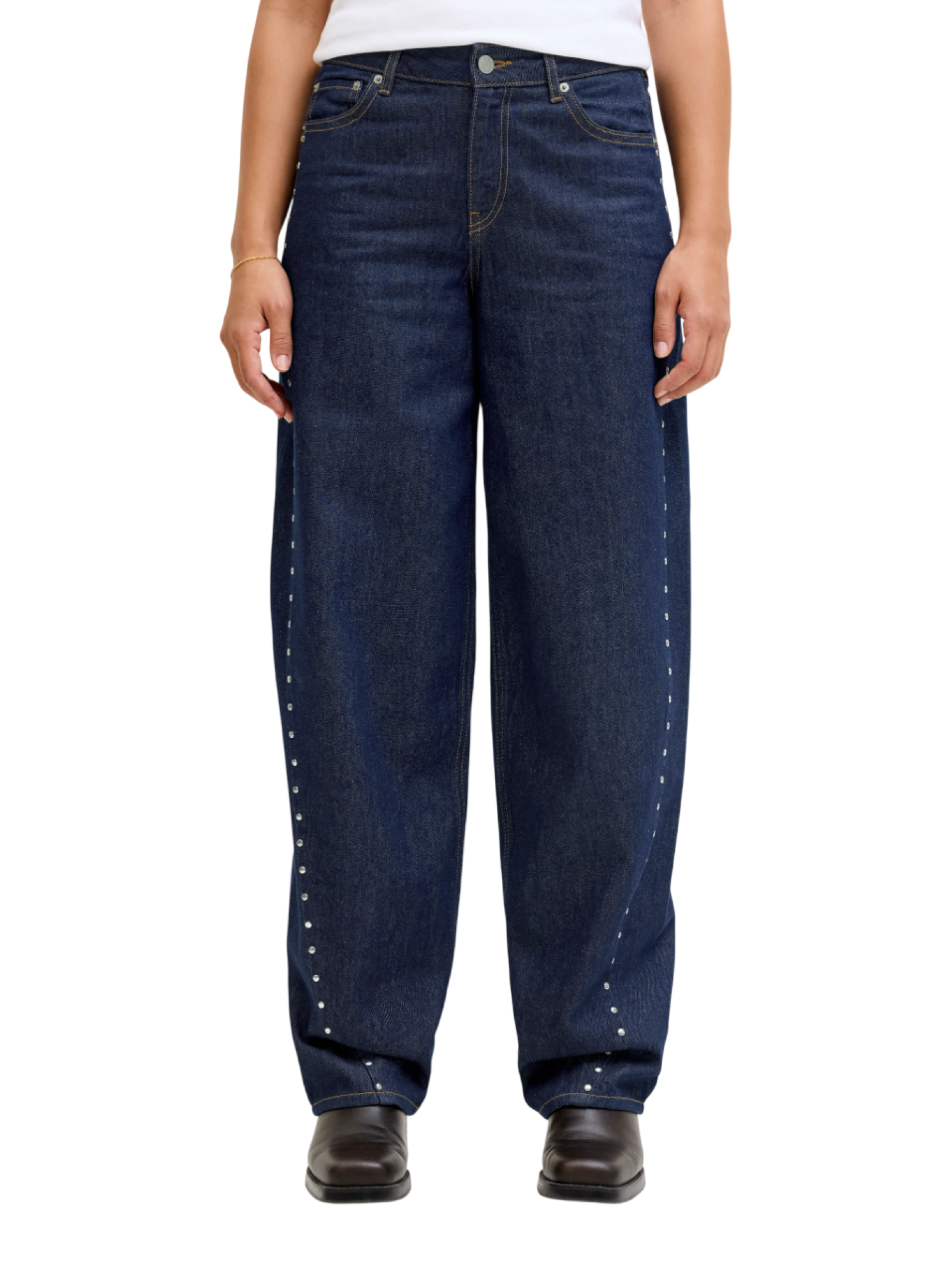 Jjxx jeans donna Fuji Barrel lavaggio blu scuro 12286390 R295 JJXX