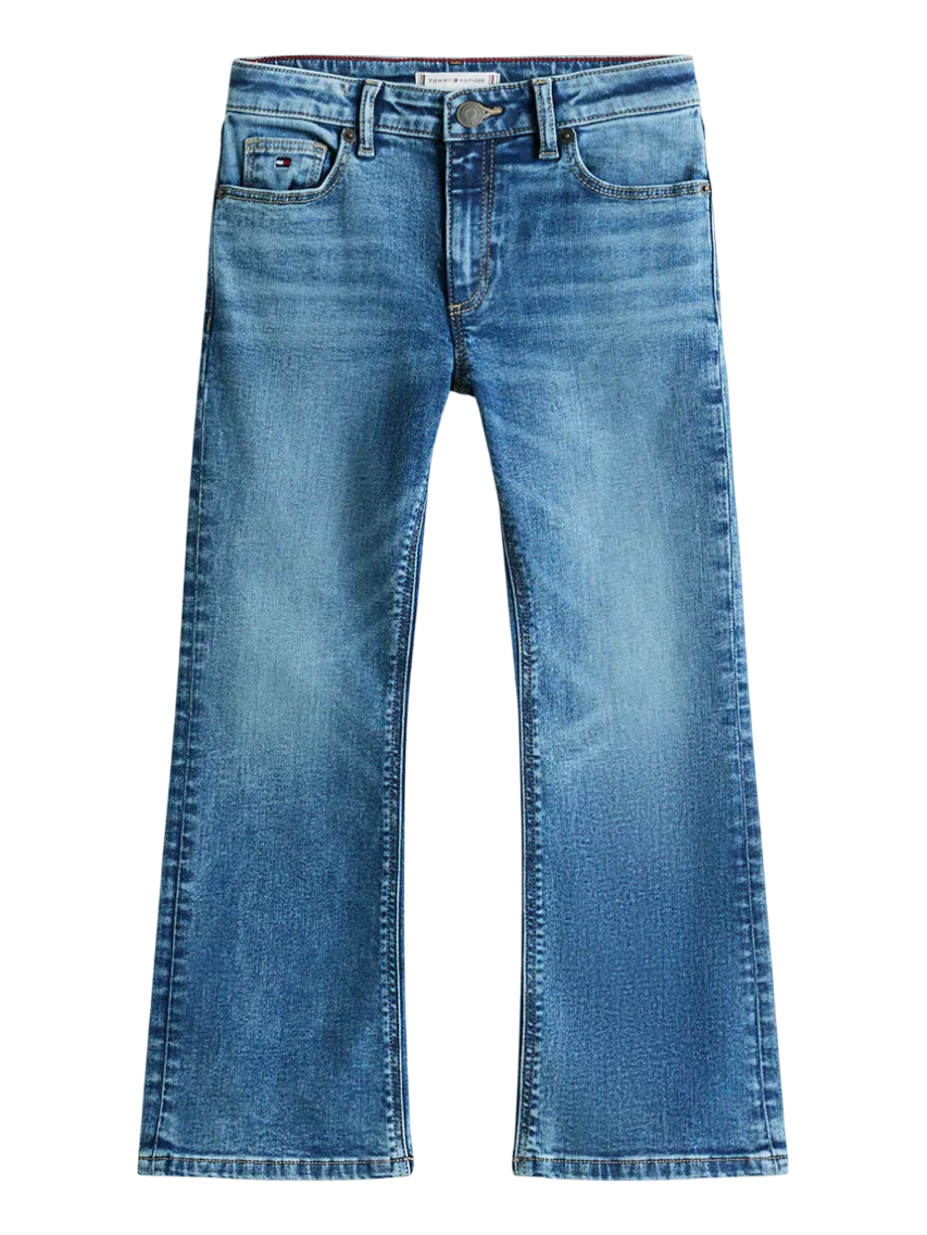 Tommy Hilfiger jeans bambina flare lavaggio blu KG0KG08643 1A8 Tommy Hilfiger