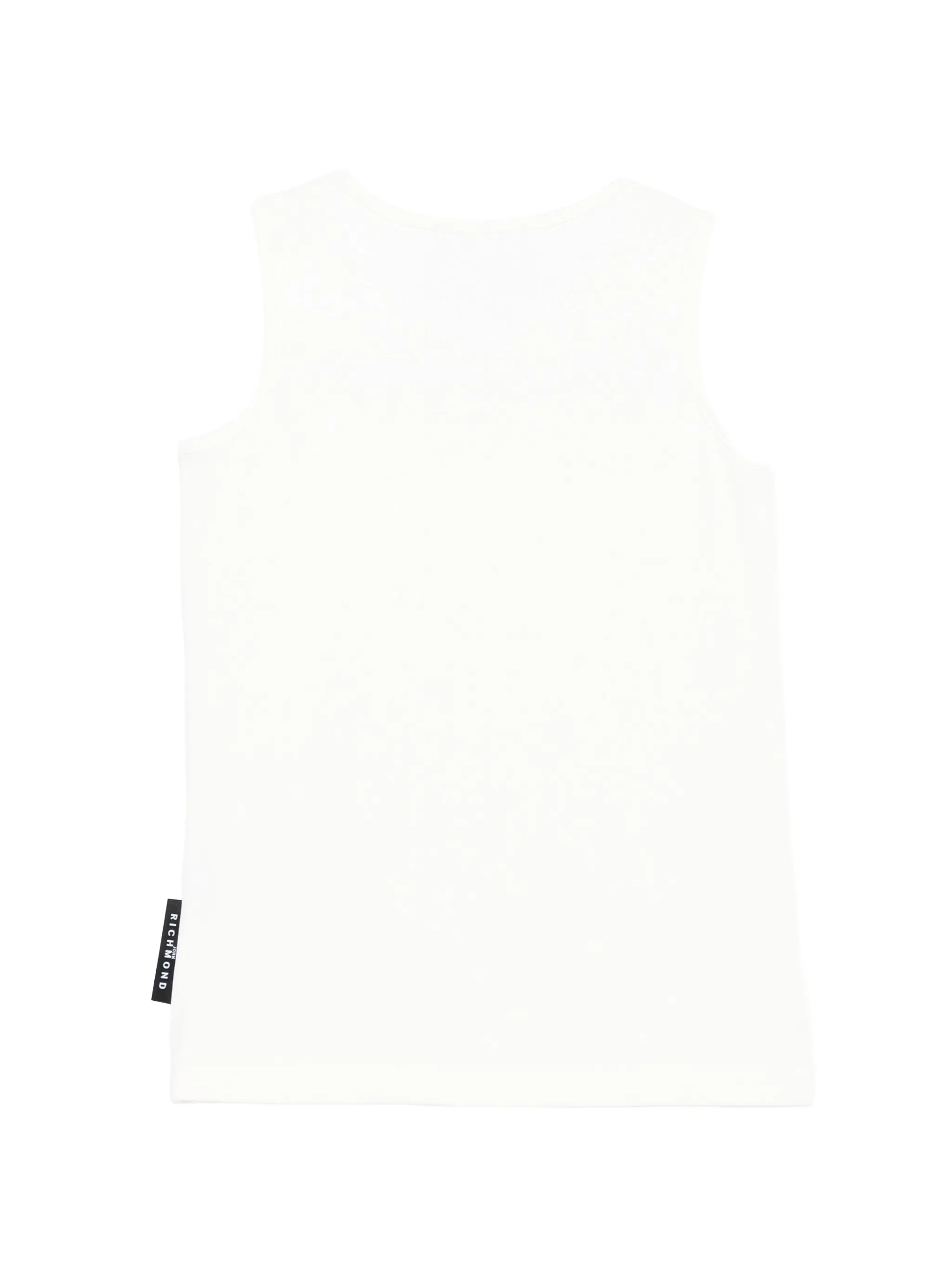 John Richmond canotta crop bambina con logo bianco RGP26172CN WHITE-BLACK John RICHMOND