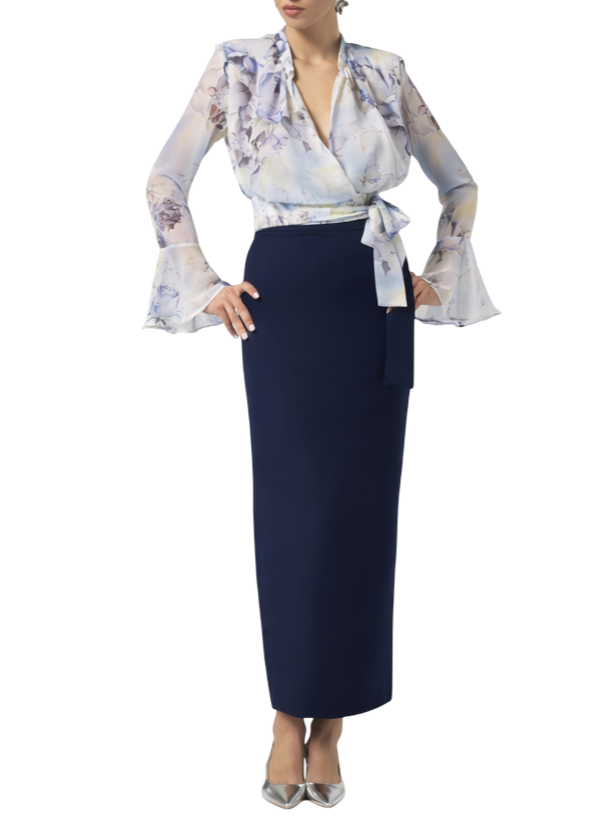 Silence gonna lunga in tessuto tecnico blu SLGO007 NAVY SILENCE