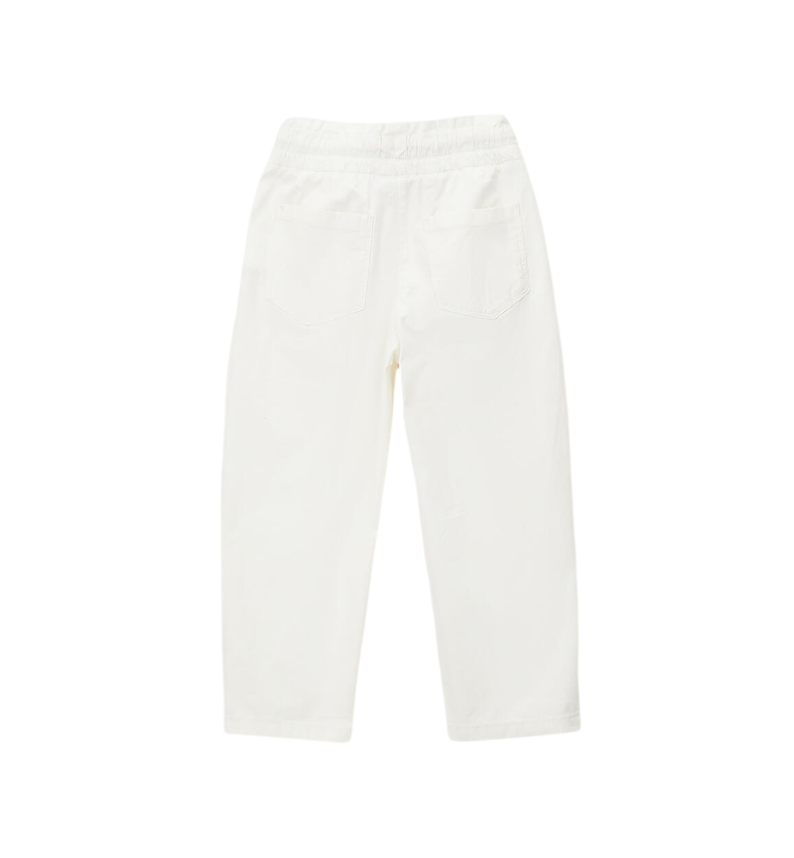 iDo pantaloni bambina con strass bianco latte 4G361 0112 iDO