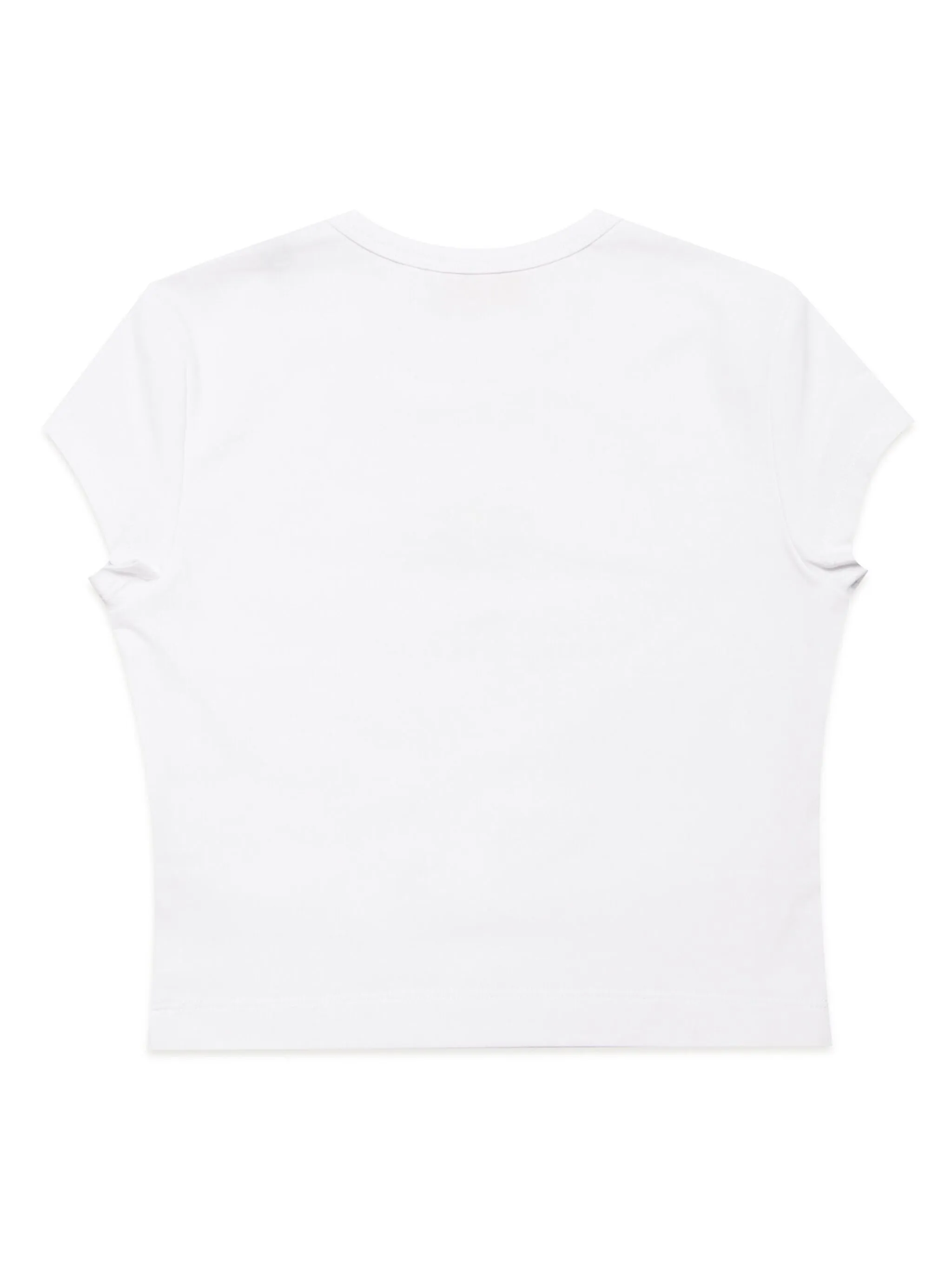Diesel T-shirt manica corta Tangie con logo cut out bianco J01830-0AFAA K100 DIESEL