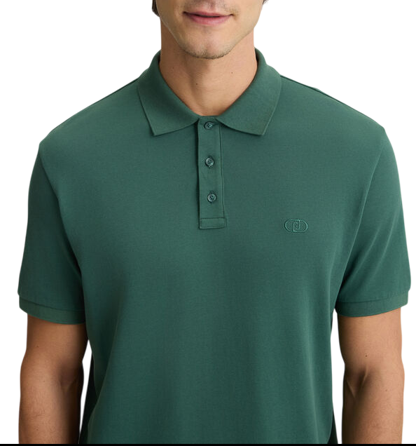 Liu Jo polo manica corta in piquè verde QA5157J0299 95411 LIU JO