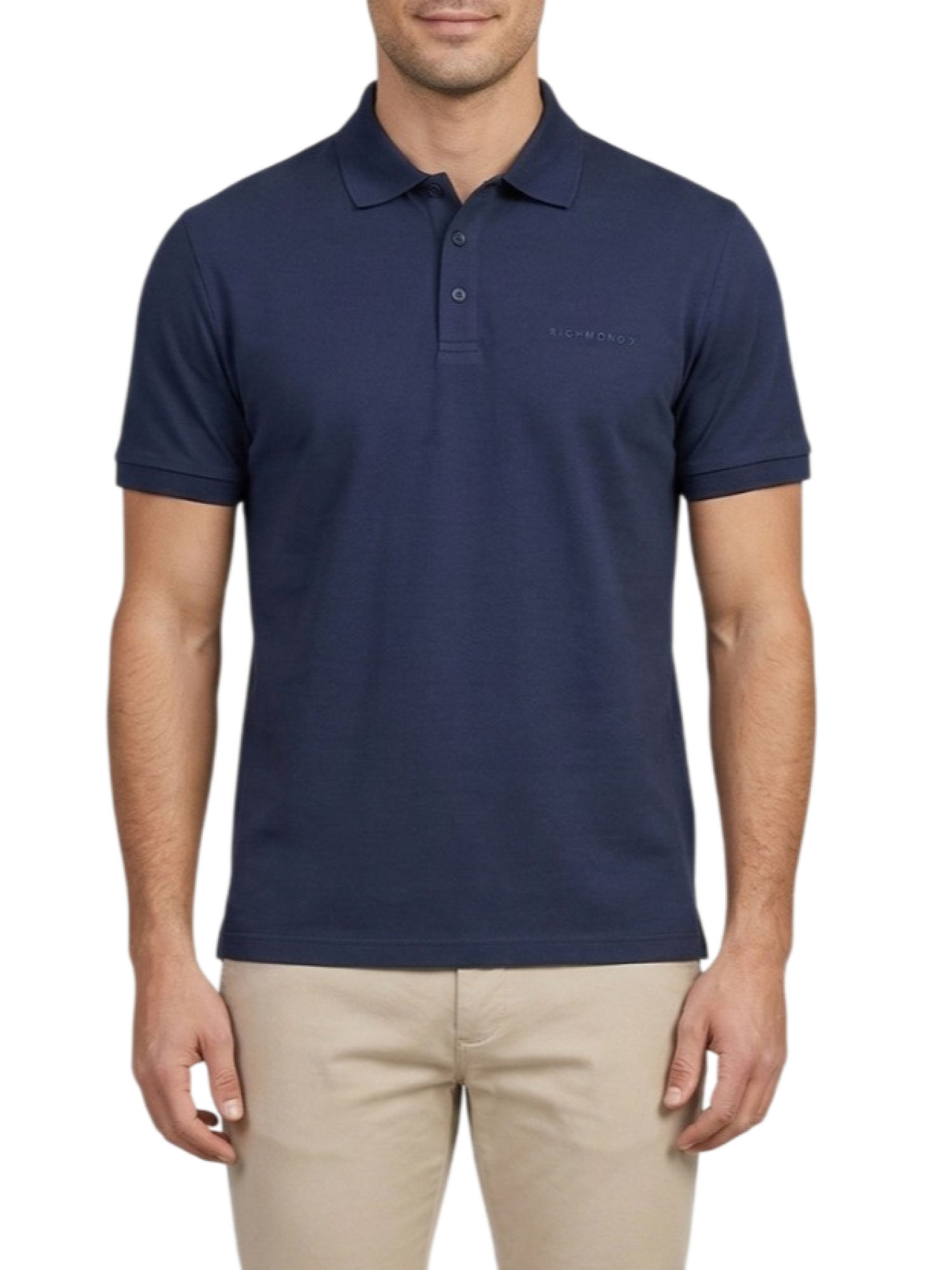 John Richmond polo uomo Segim manica corta blu UMP26035PO BLUE NAVY John RICHMOND