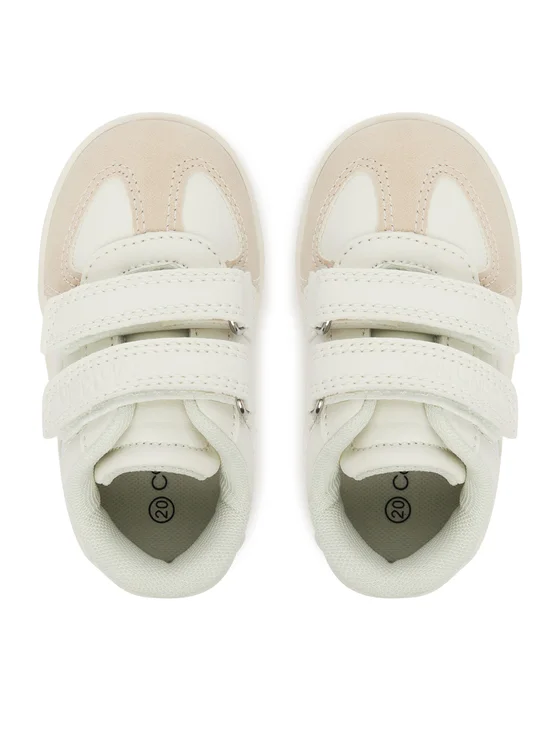 Calvin Klein Jeans sneakers in ecopelle e suede con velcro bianco V1X9-82075-1269 B057 Calvin Klein Footwear