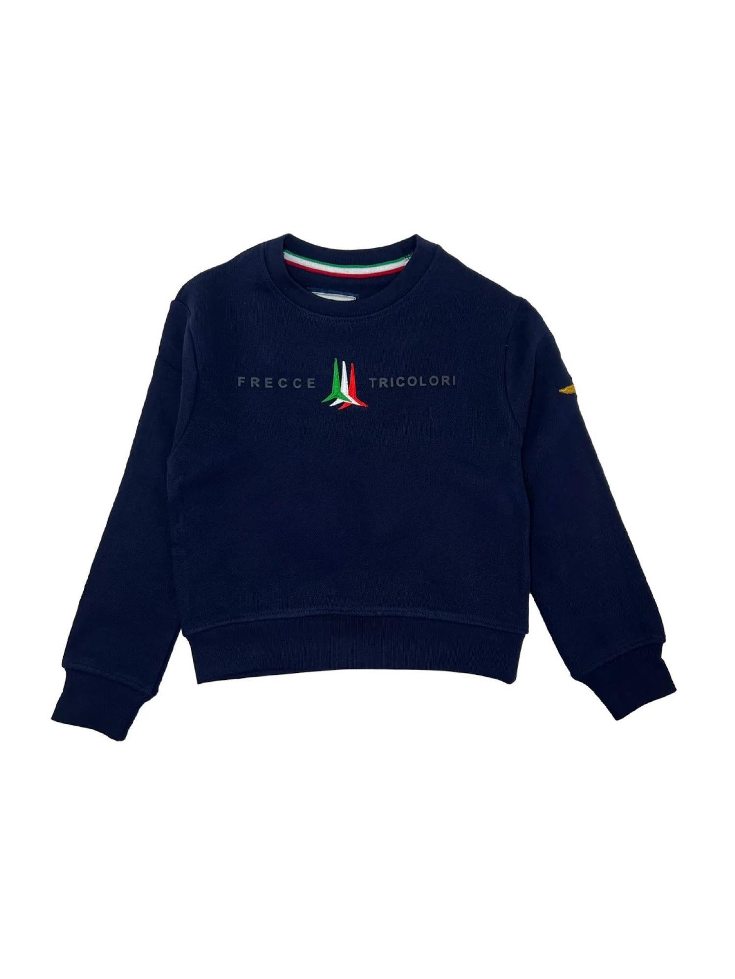 Aeronautica Militare felpa bambino con logo blu 252FE0047A B08 AERONAUTICA MILITARE