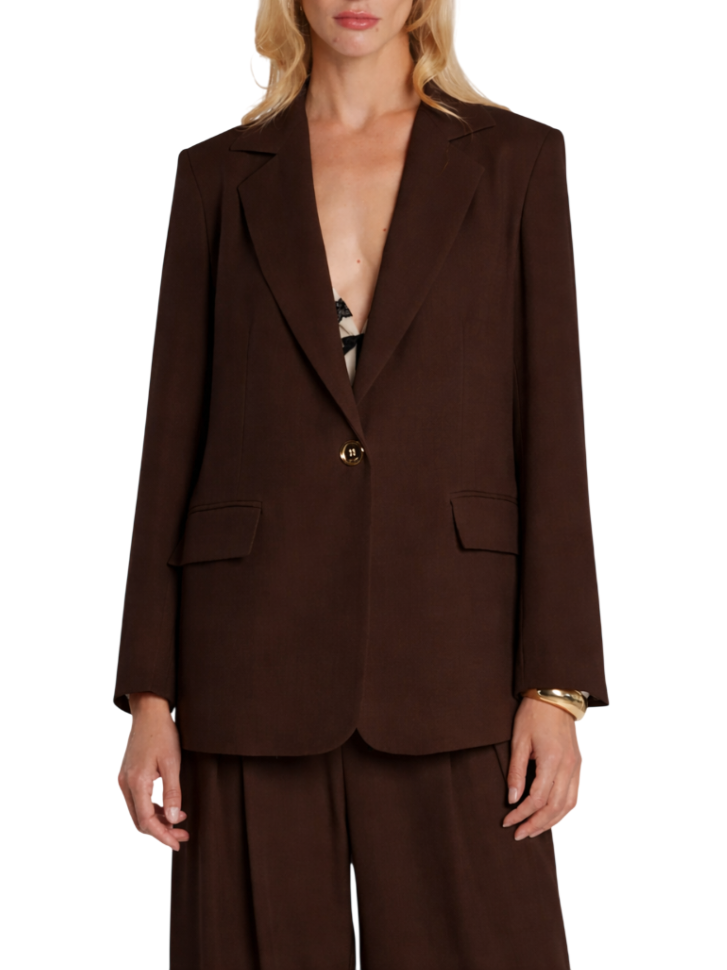 Relish giacca blazer Lasty monopetto marrone moro LASTY 2961 RELISH