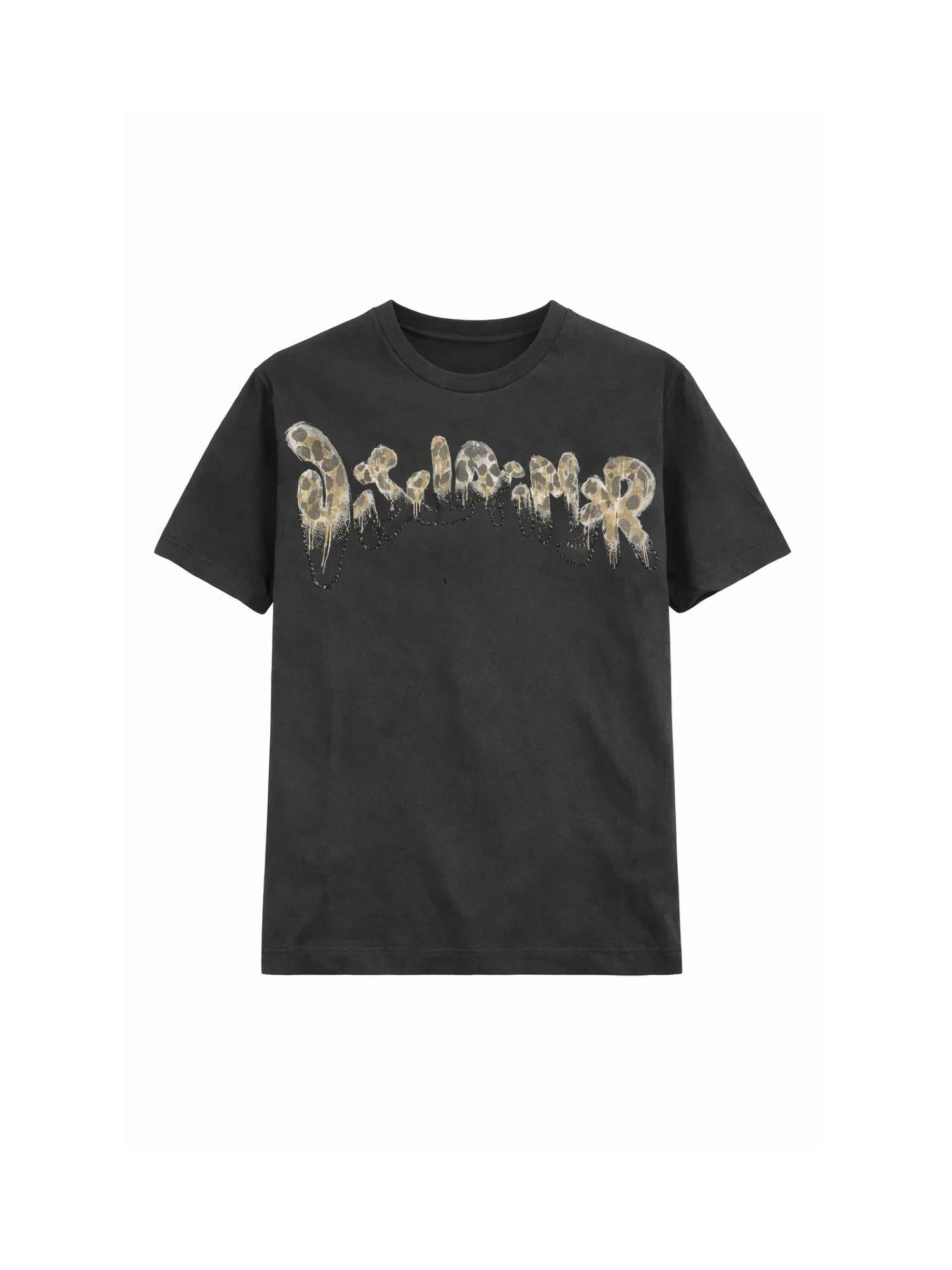 Disclaimer T-shirt bambina manica corta con logo strass nero 58963 NERO DISCLAIMER