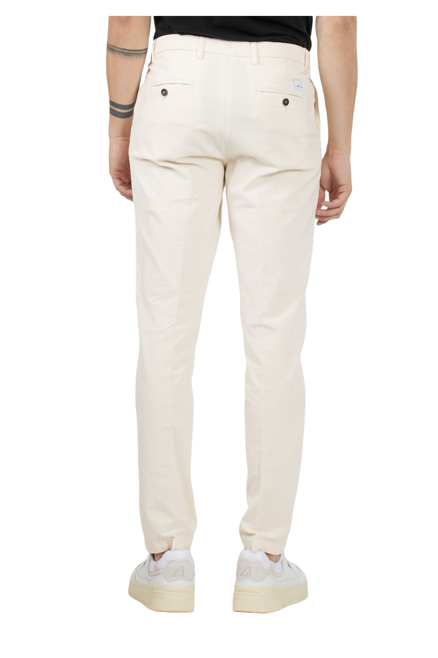 Manuel Ritz pantaloni chino in velluto a costine panna 3732P1428TC-243597 03 MANUEL RITZ