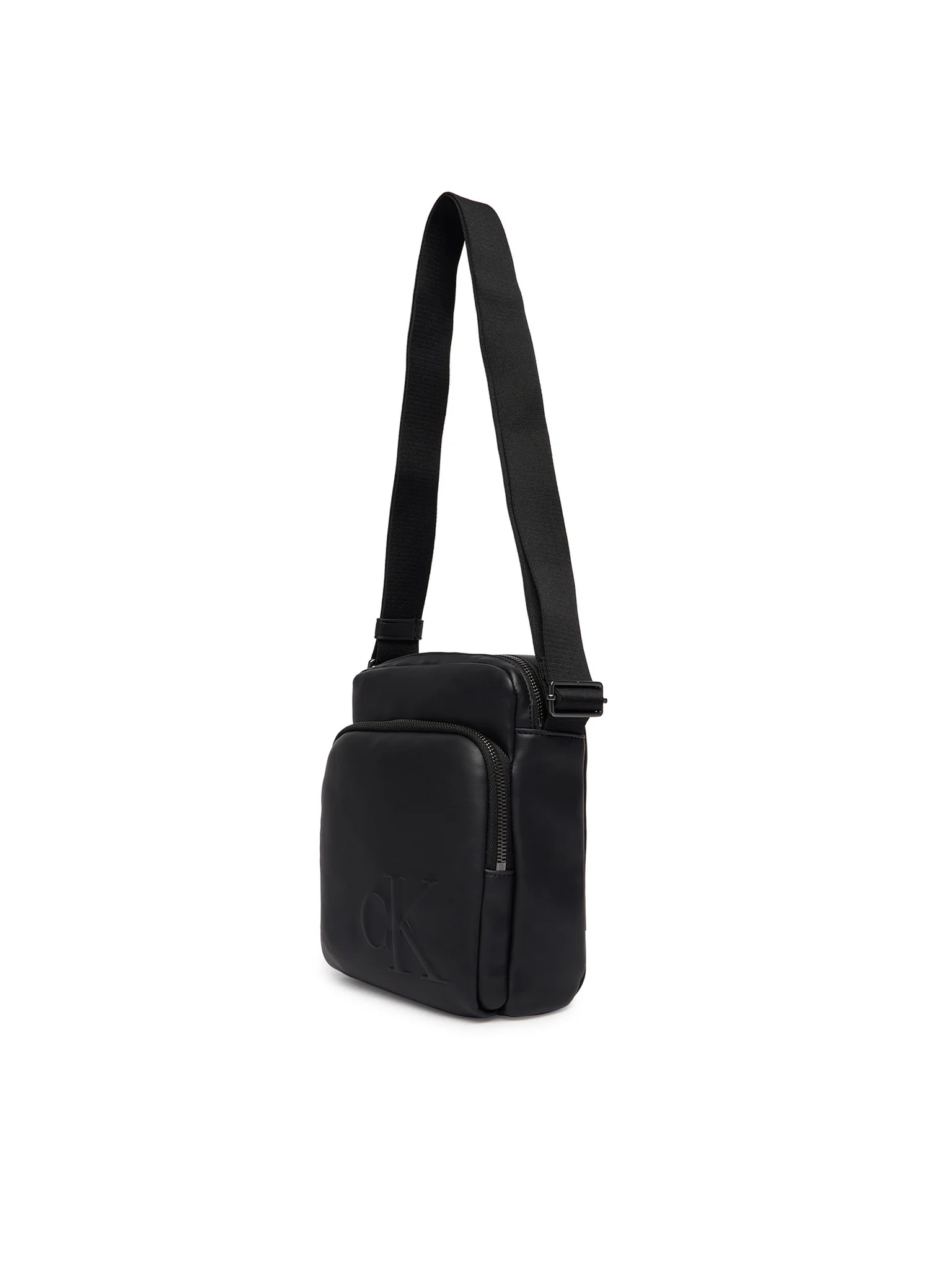 Calvin Klein borsa a tracolla uomo in ecopelle con logo nero LV04D3368G UB1 Calvin Klein Accessori