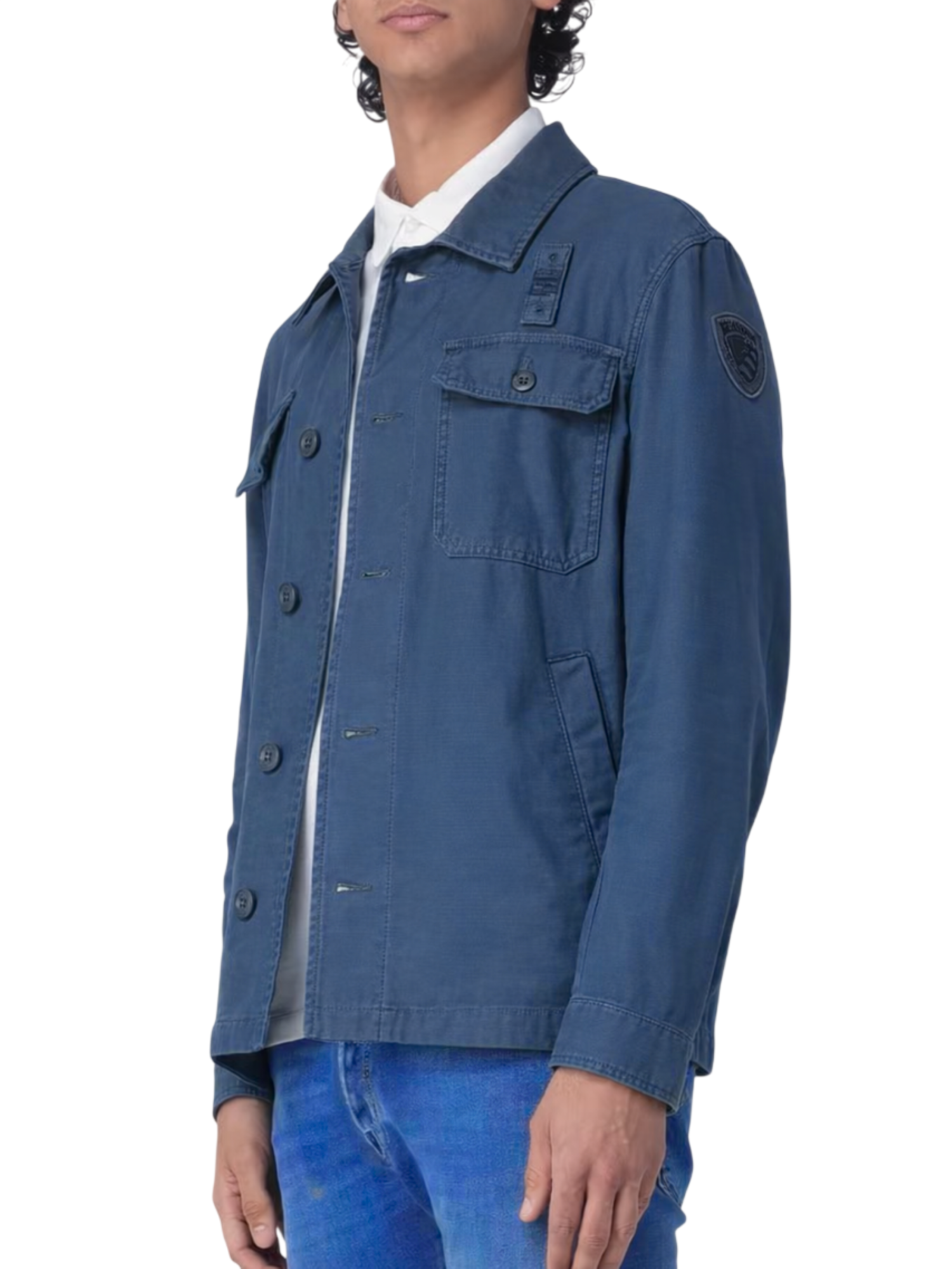 Blauer giubbino Goodale Dyed in cotone blu avio 26SBLUC04118-007452 890 BLAUER