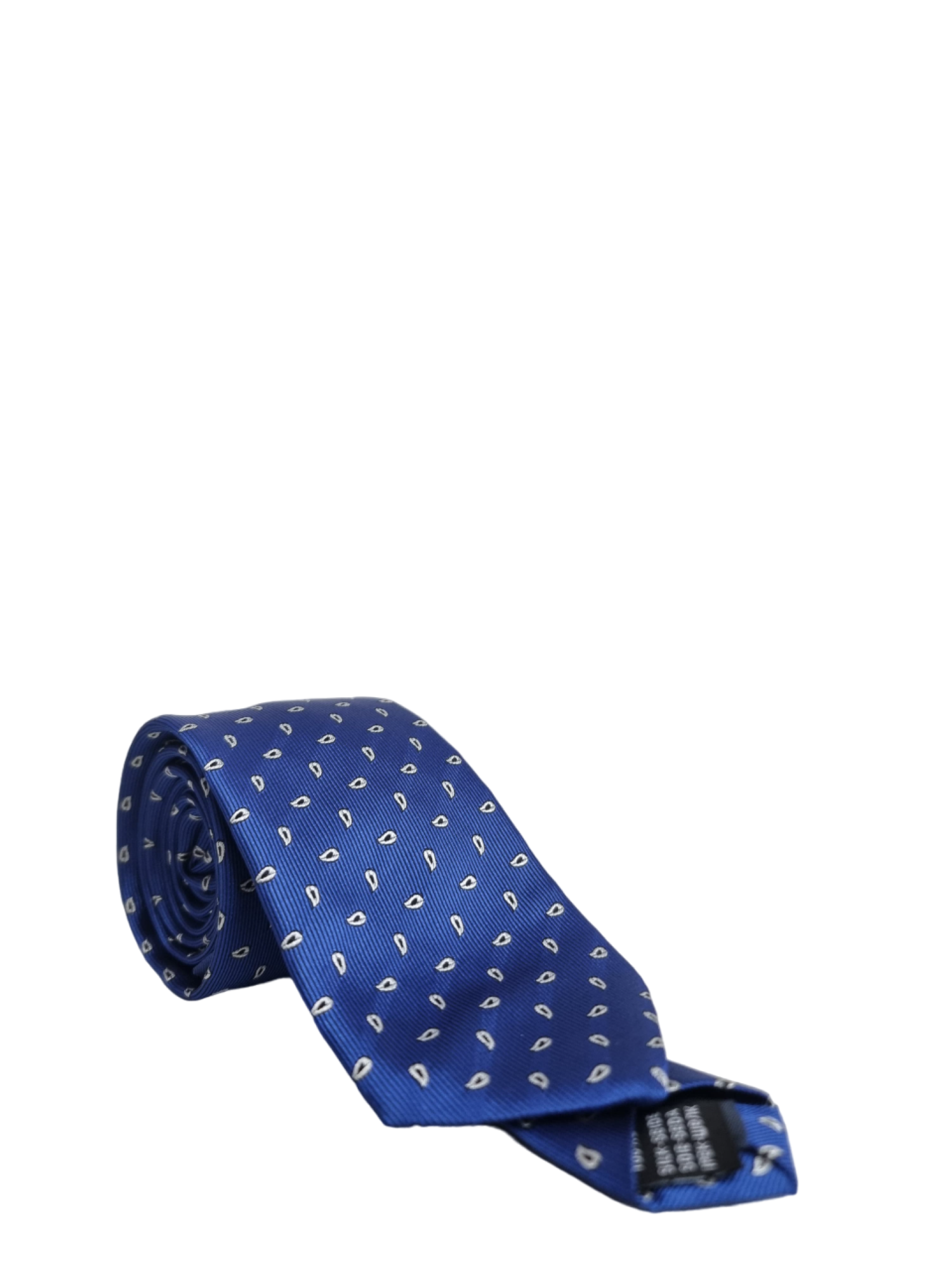 Alta Tensione cravatta in seta blu CR01-SETA VAR7-GOCCIOLINE ALTA TENSIONE